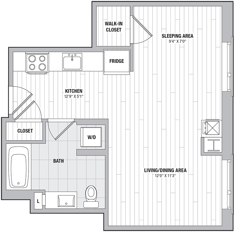 Apartment 1610 enlarge view