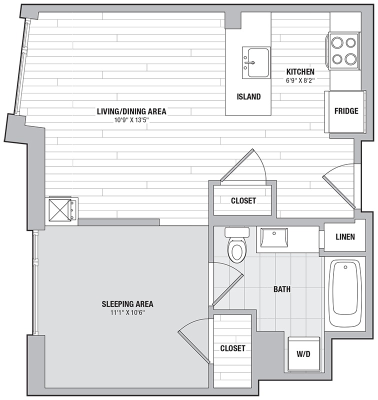Apartment 2102 floorplan