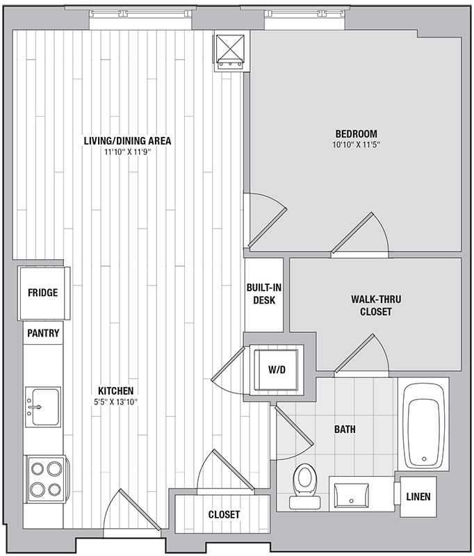 Apartment 1016 floorplan