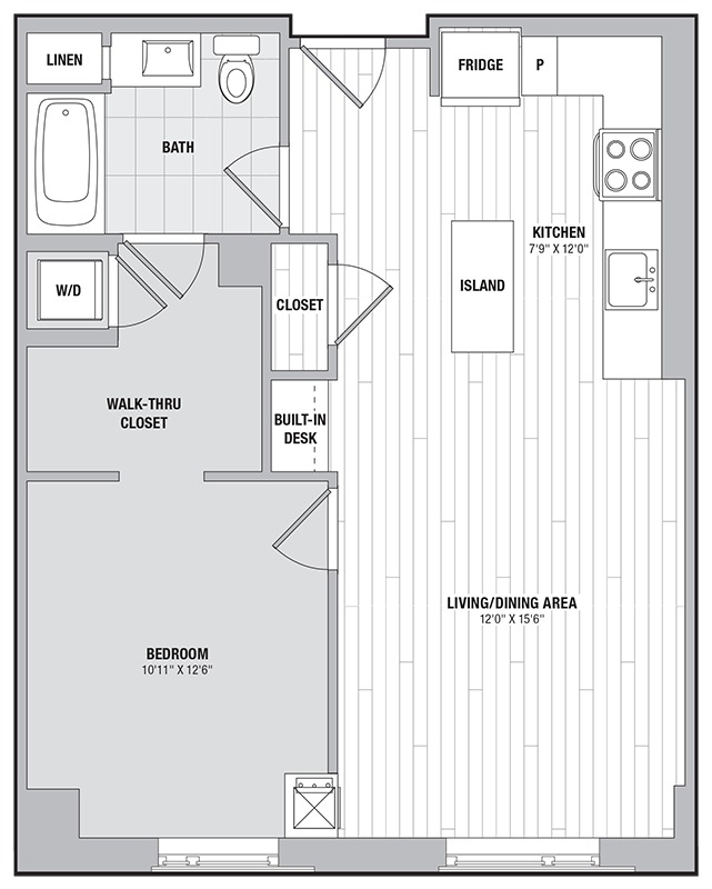 Apartment 0714 floorplan