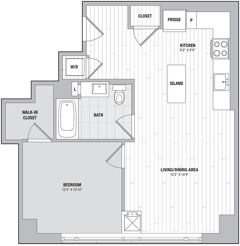 Apartment 0407 floorplan