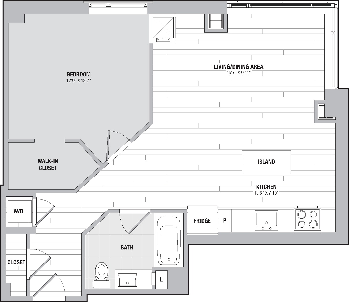 Apartment 1509 floorplan