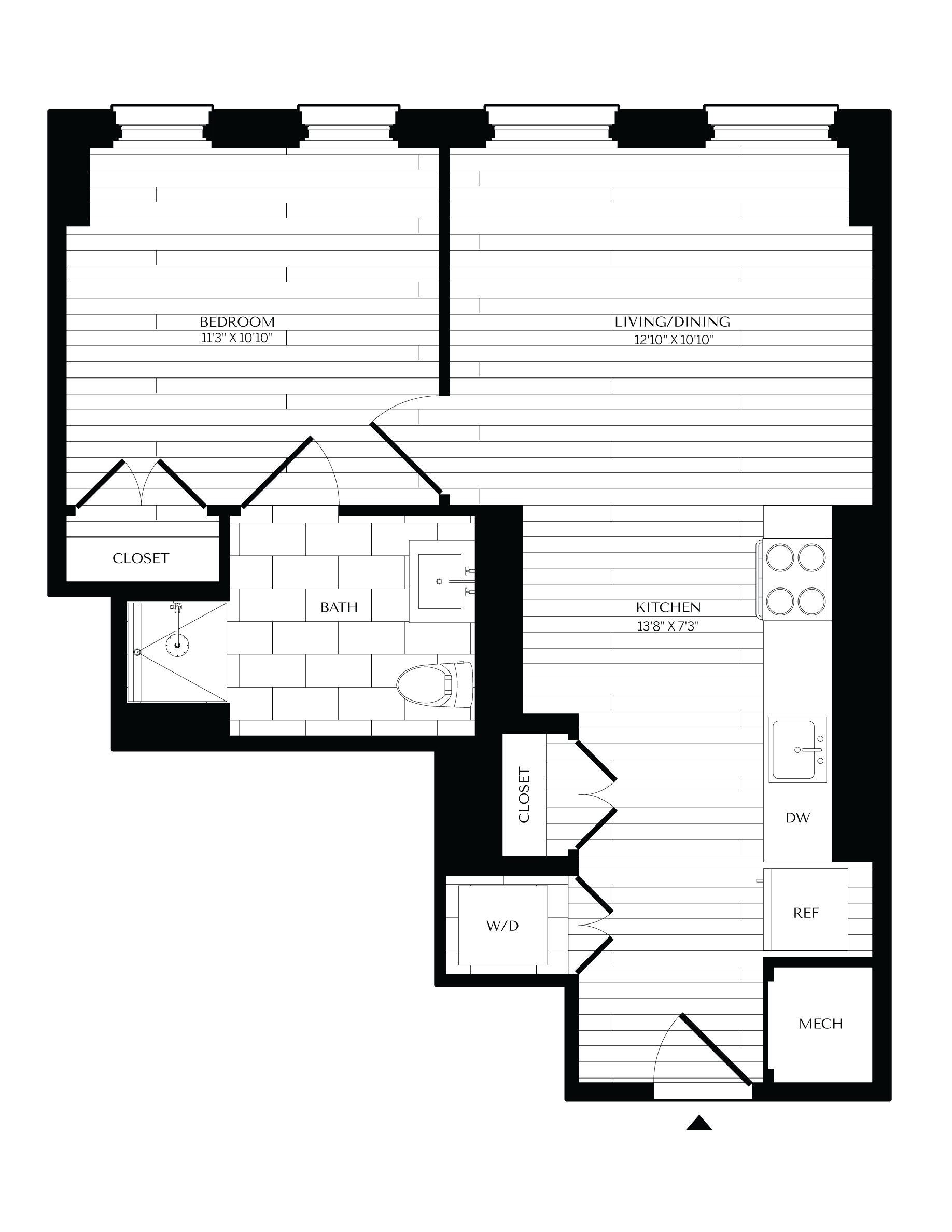 Floorplan image of unit 0715
