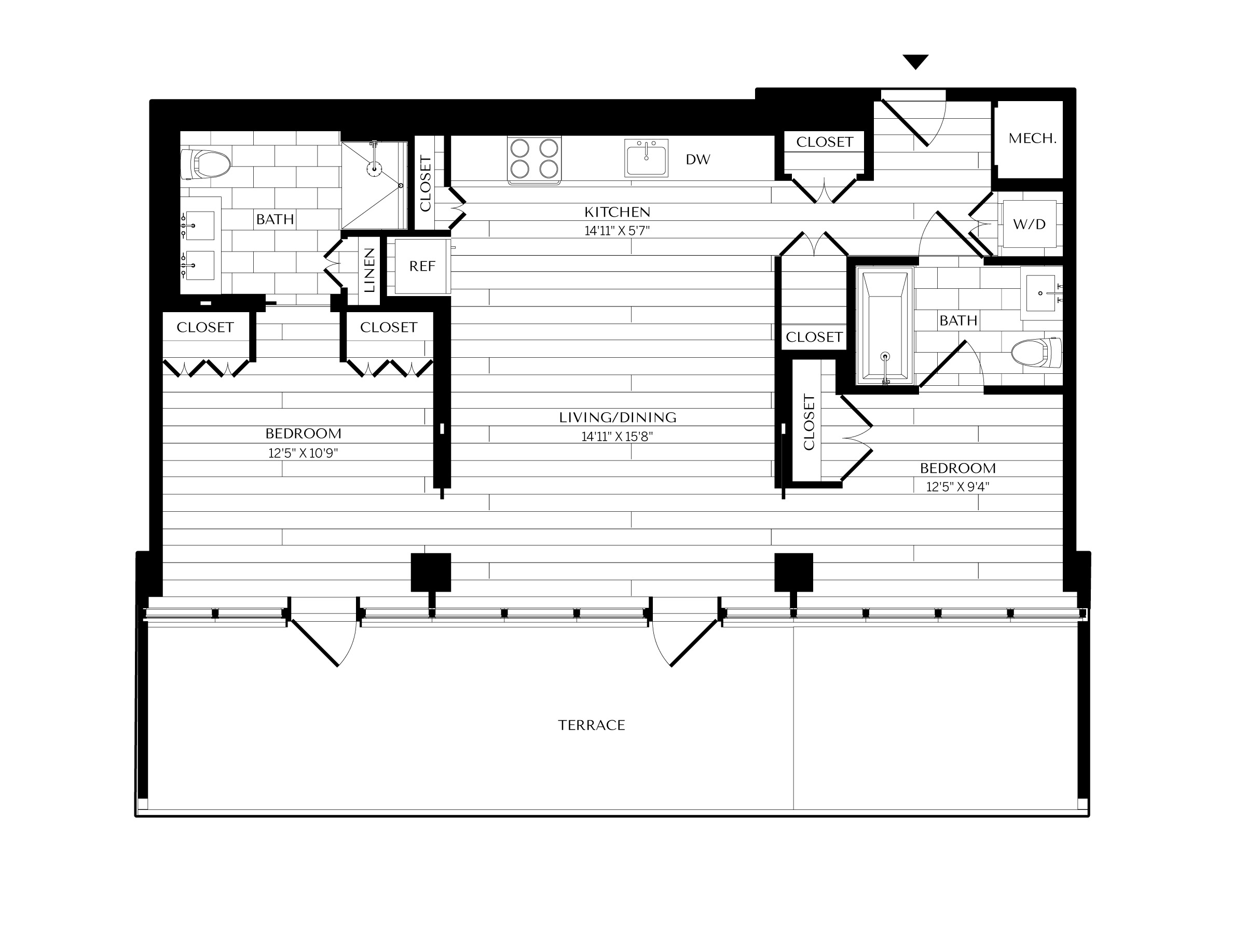 Floorplan image of unit 1202