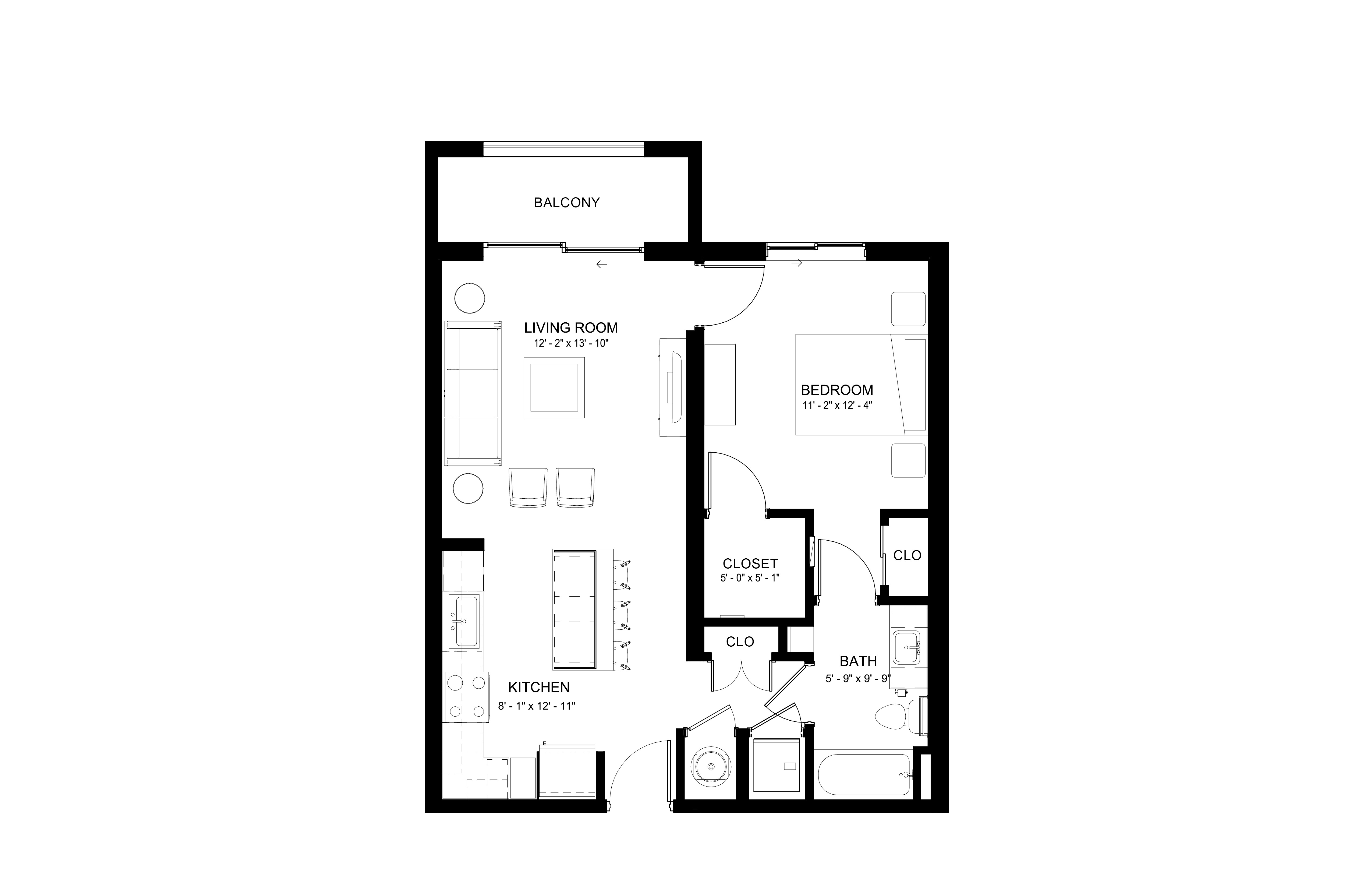 Apartment 114 floorplan