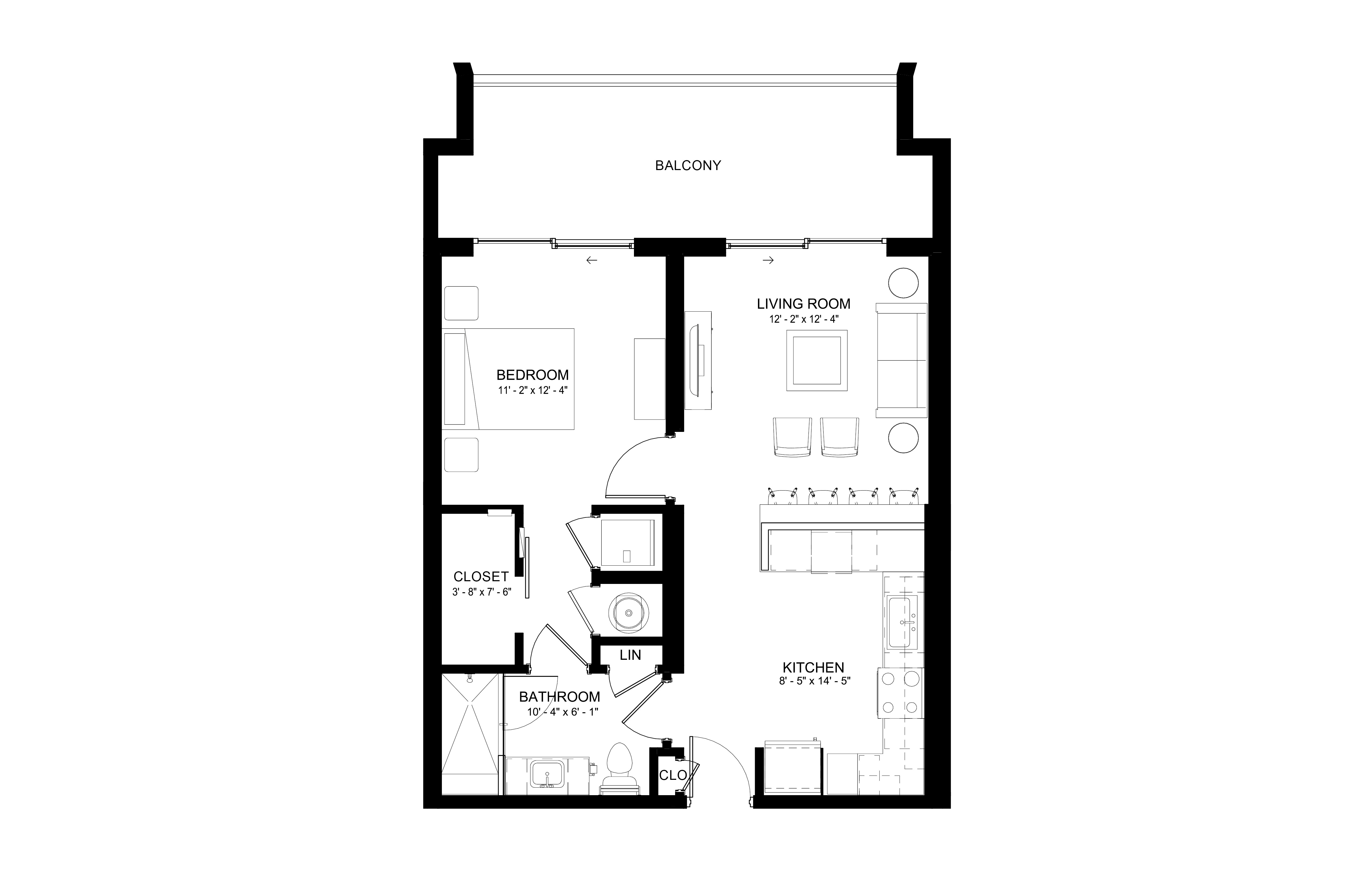 Apartment 504 floorplan