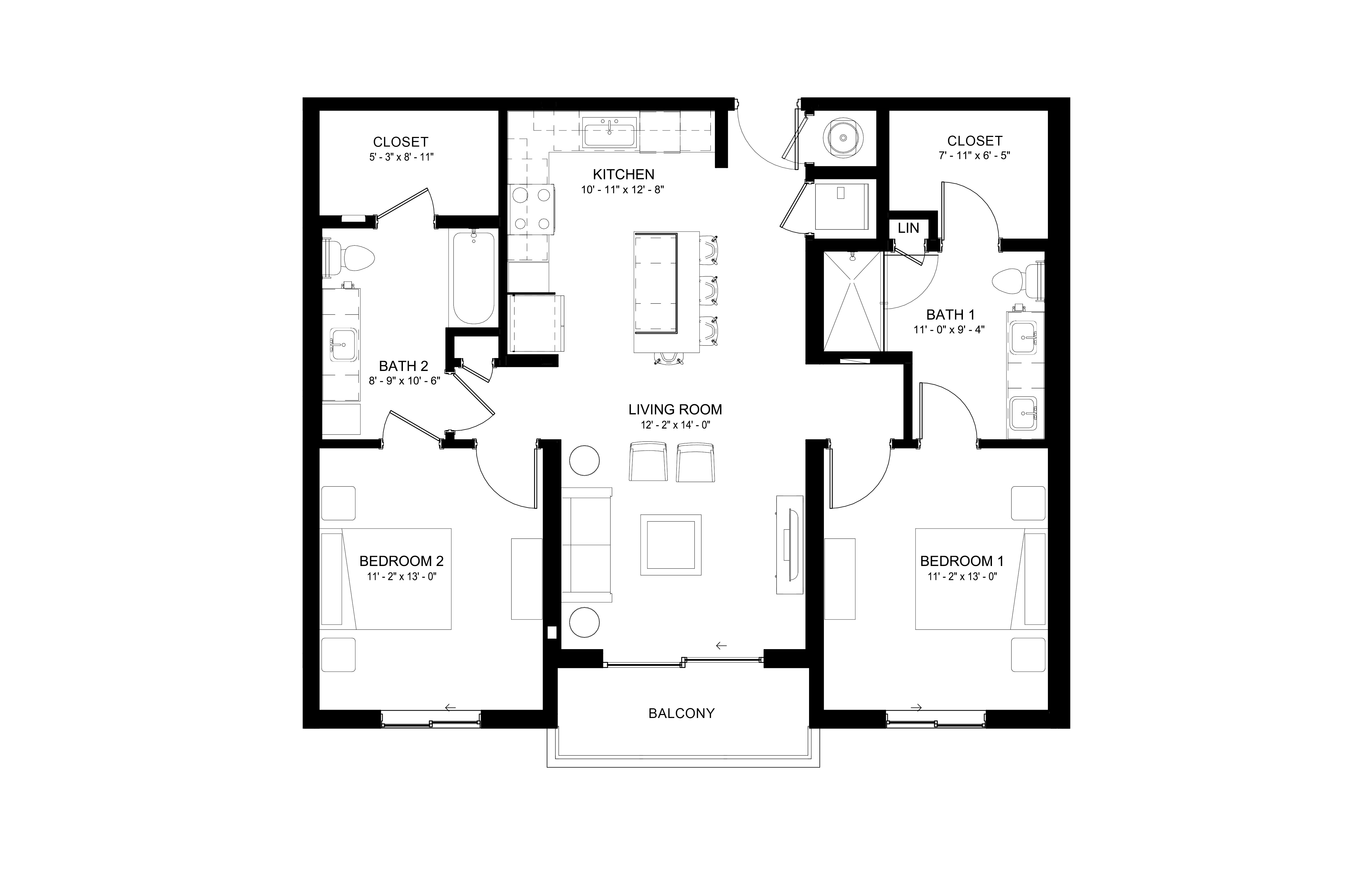 Apartment 820 floorplan