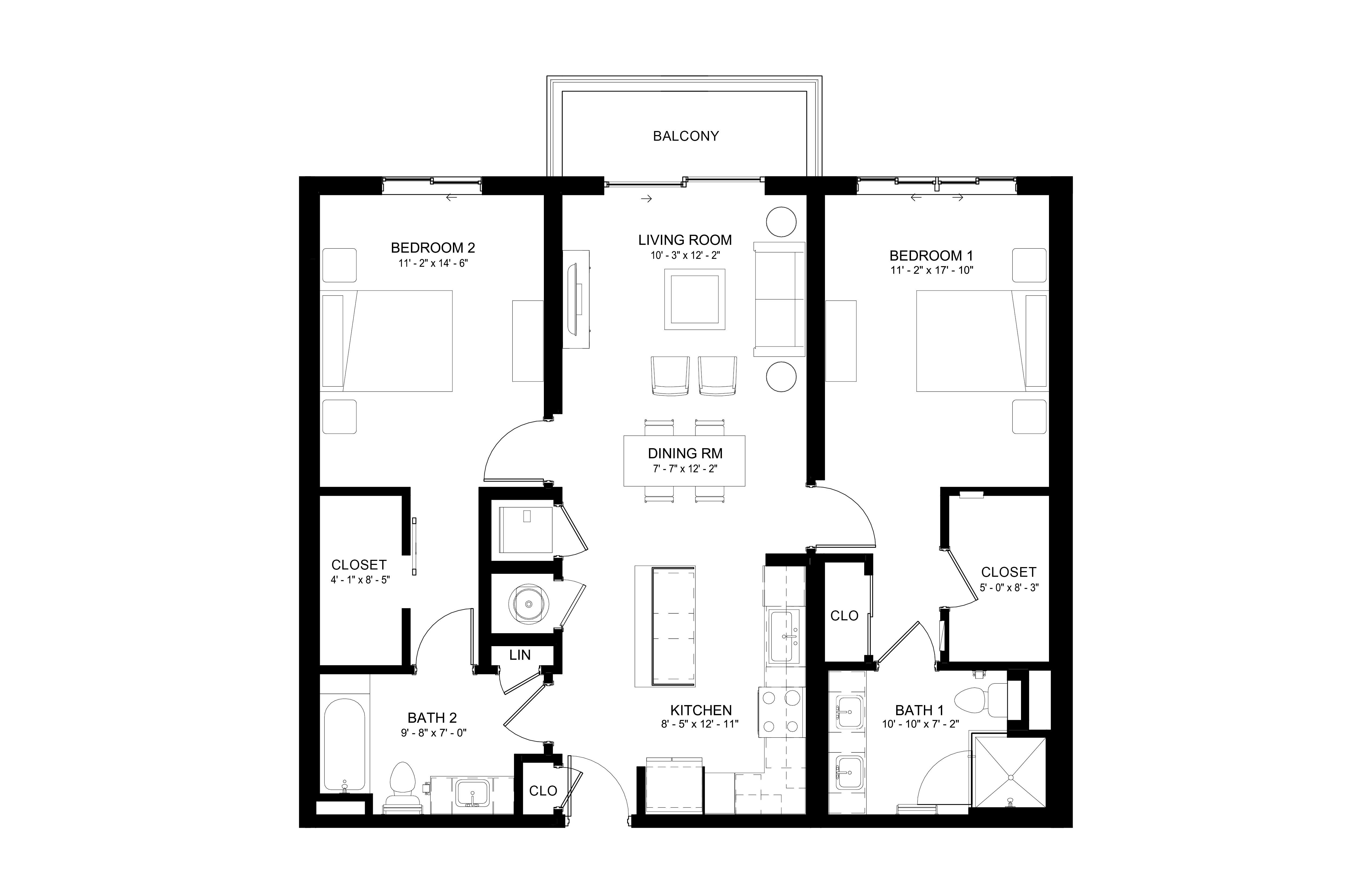 Apartment 440 floorplan