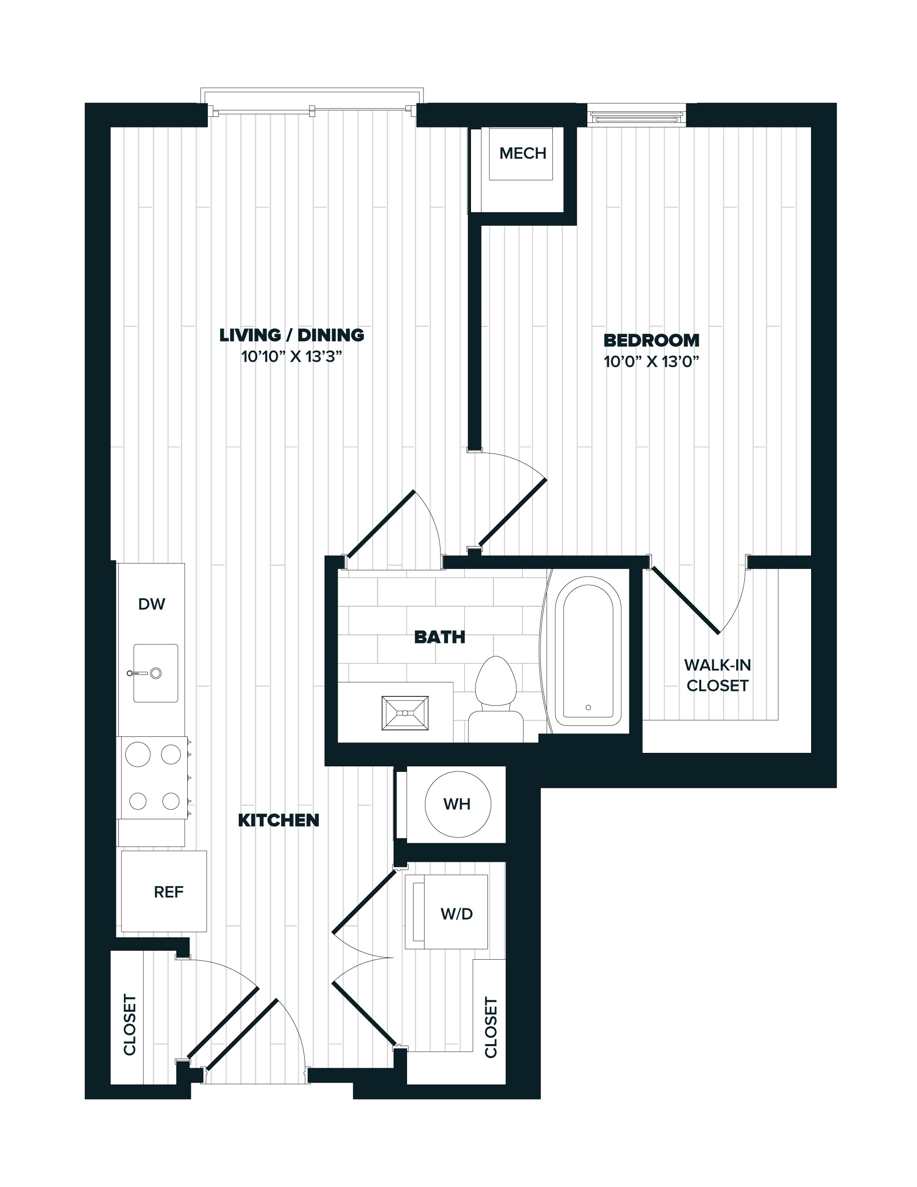 floorplan image of apartment 513