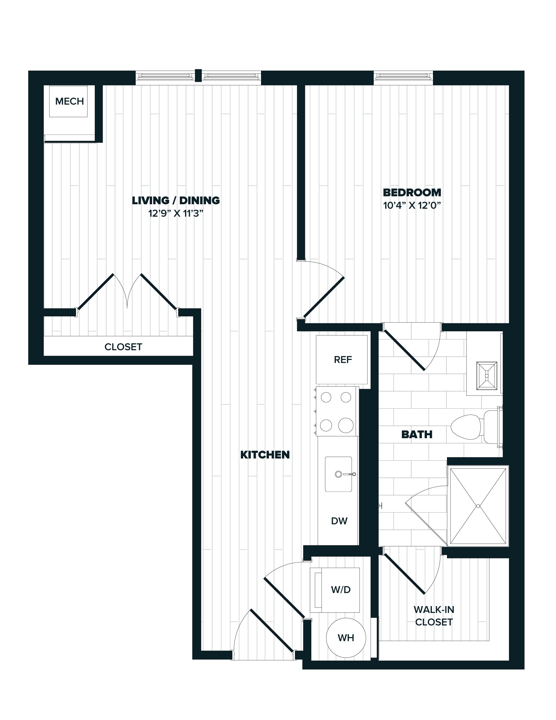 floorplan image of apartment 504