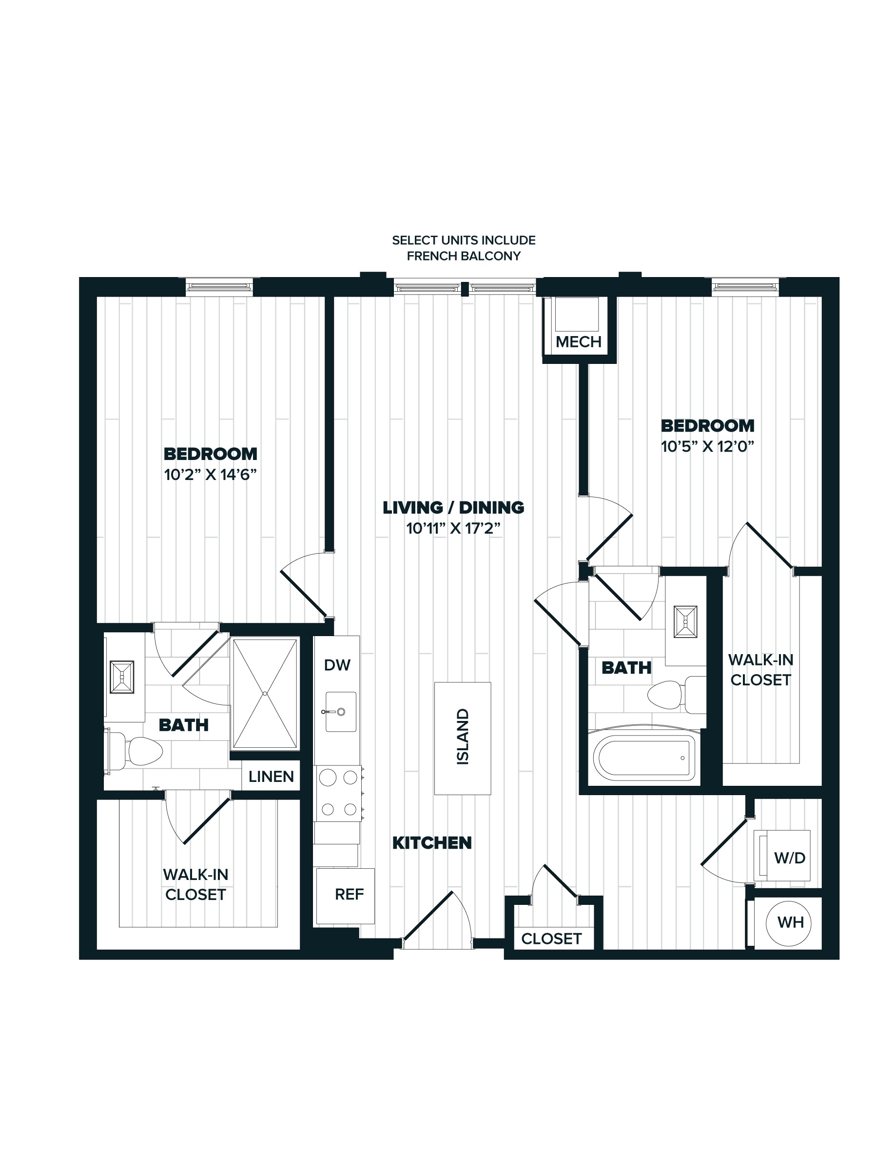 floorplan image of apartment 426