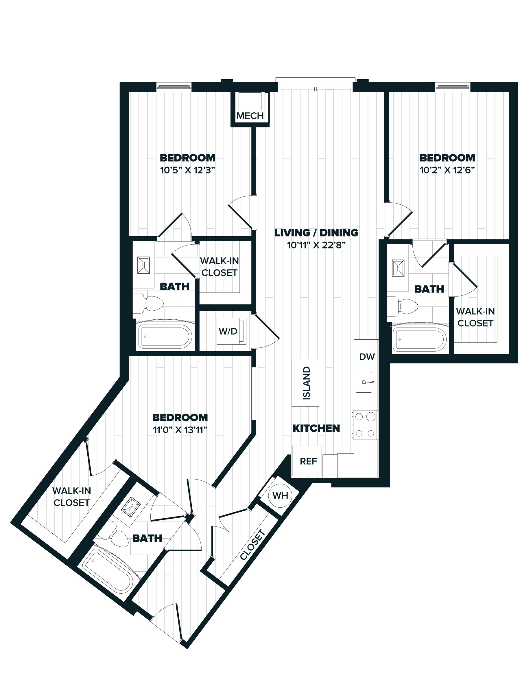 floorplan image of apartment 152