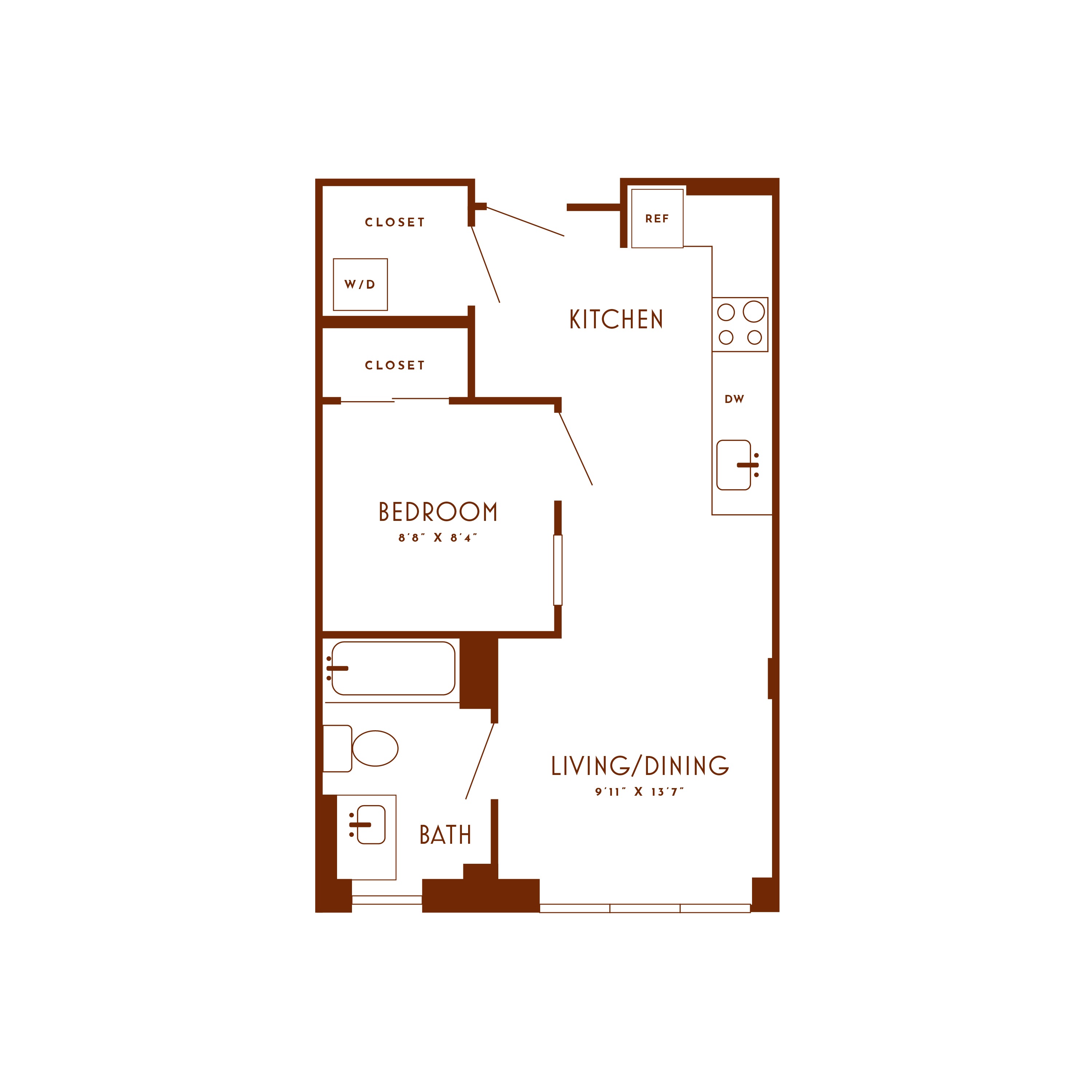 Floor plan image of unit 216