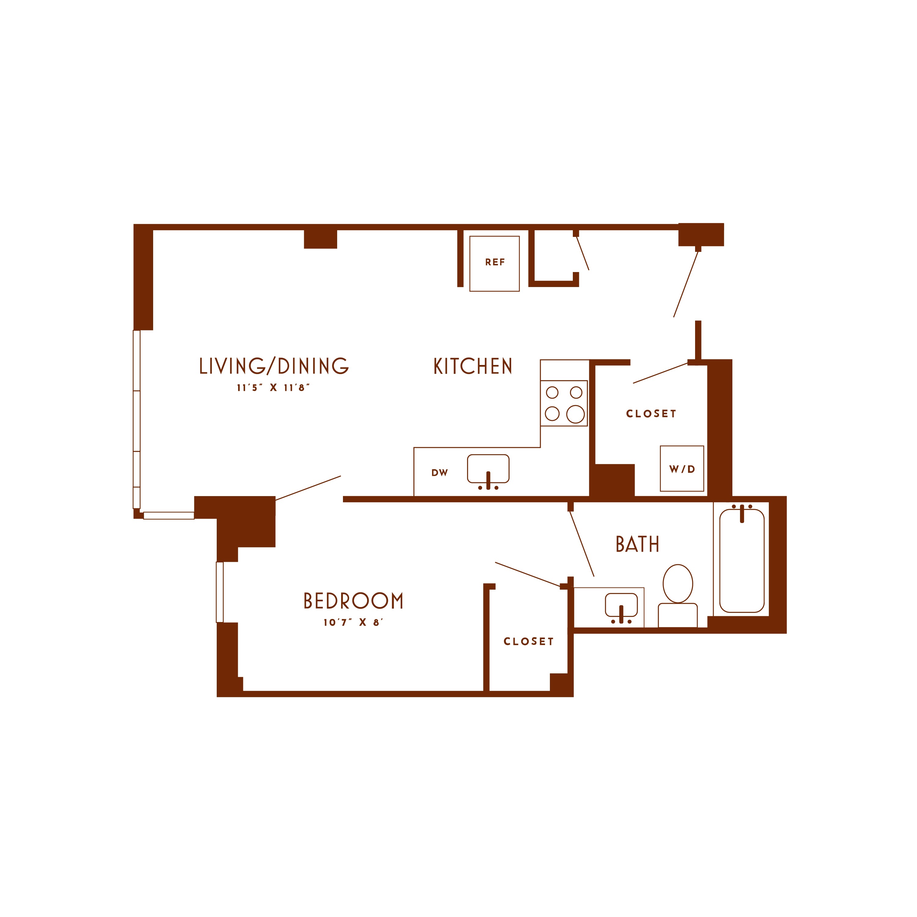 Floor plan image of unit 311