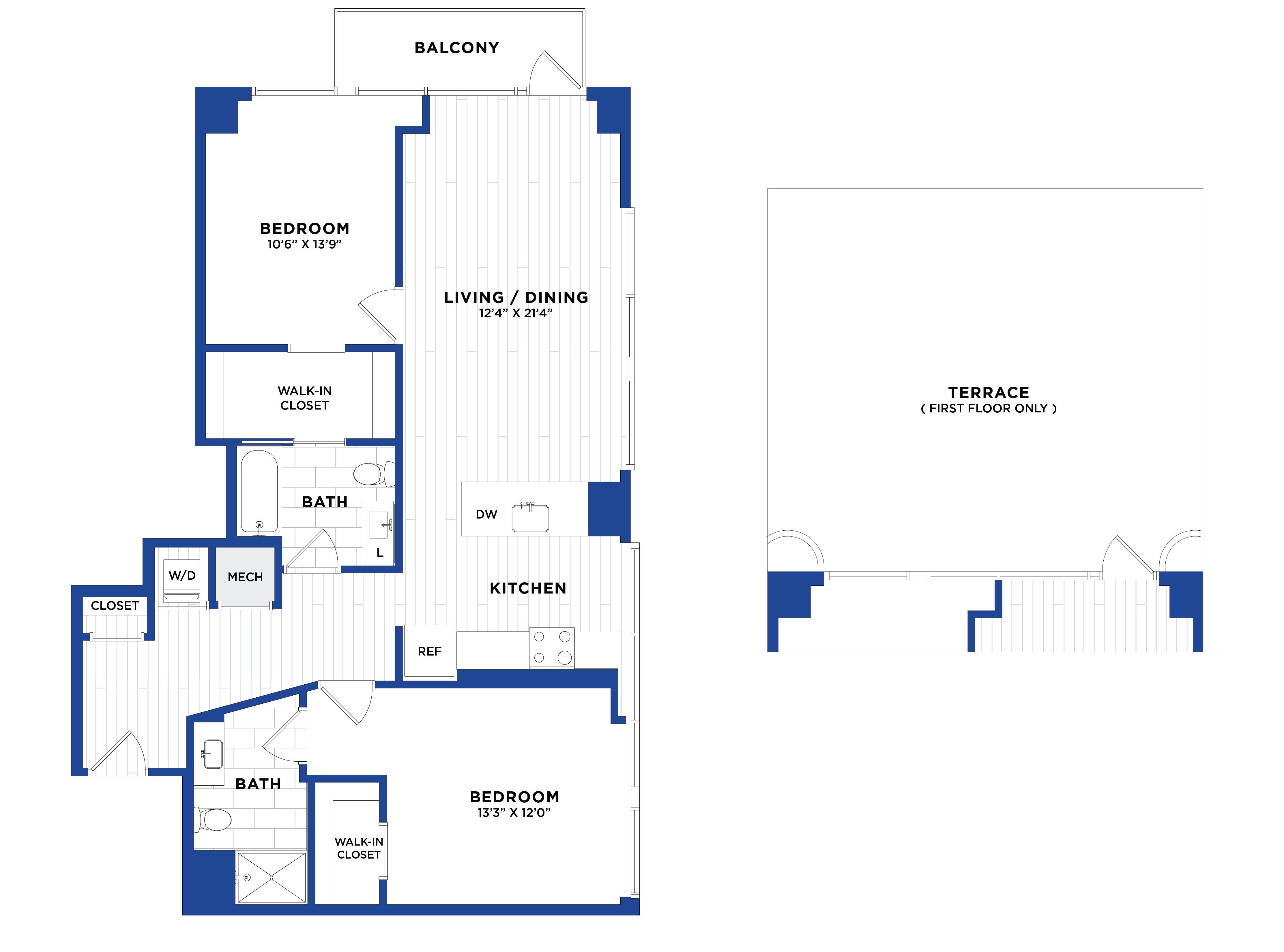 Apartment 0907 floorplan