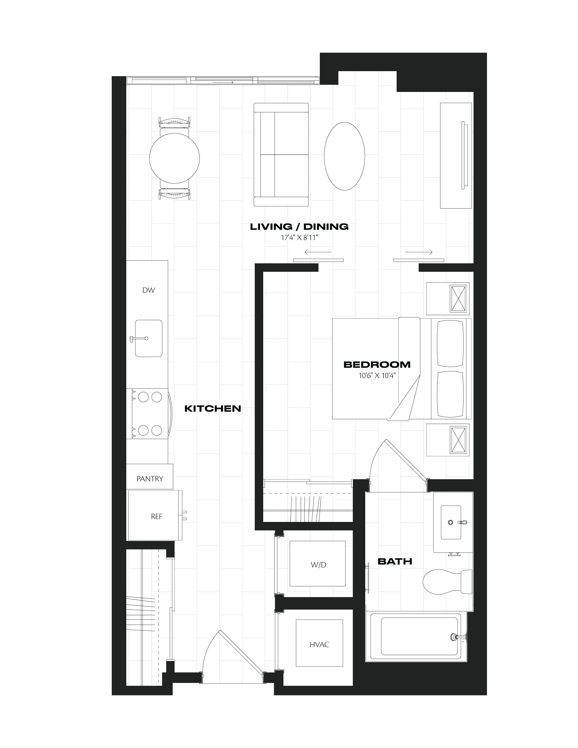 Apartment 1229 floorplan