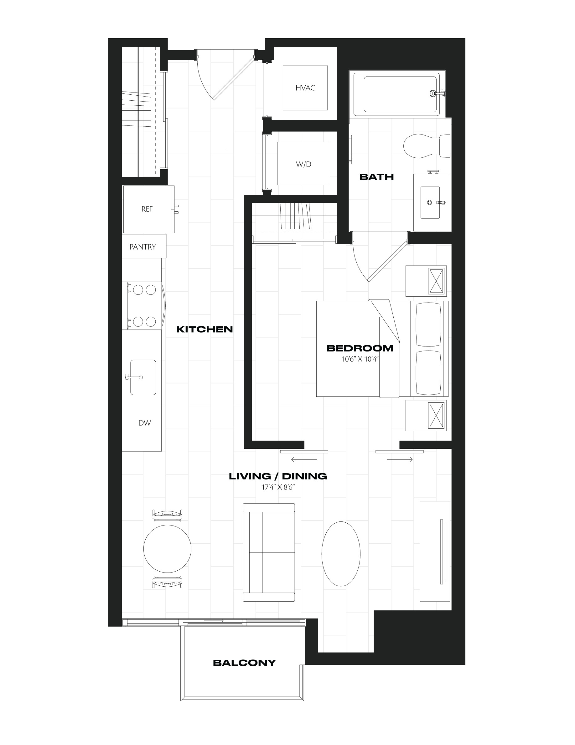 Apartment 1204 floorplan
