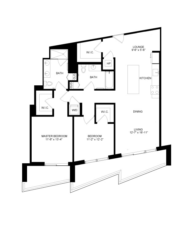 Floorplan image of unit 2211