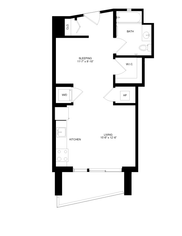 Floorplan image of unit 1609