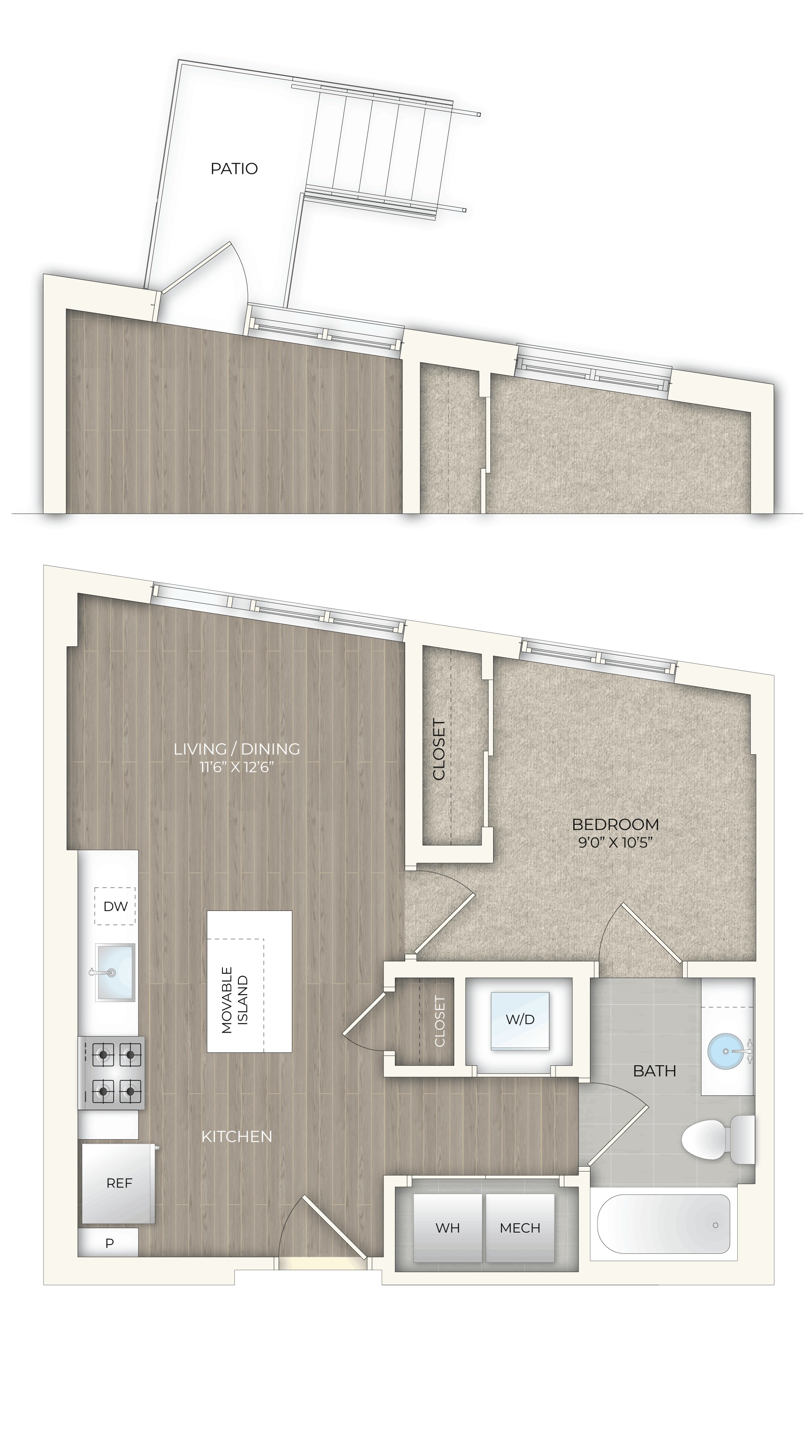 floor plan image of apartment 145