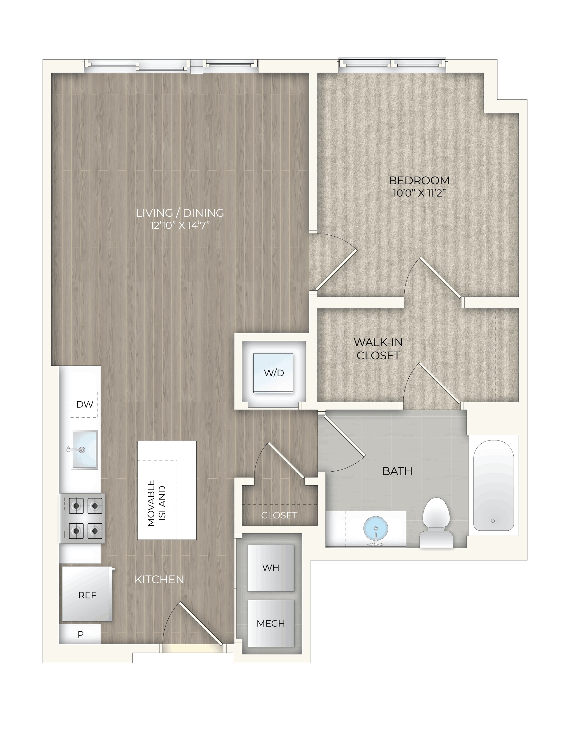 floor plan image of apartment 244