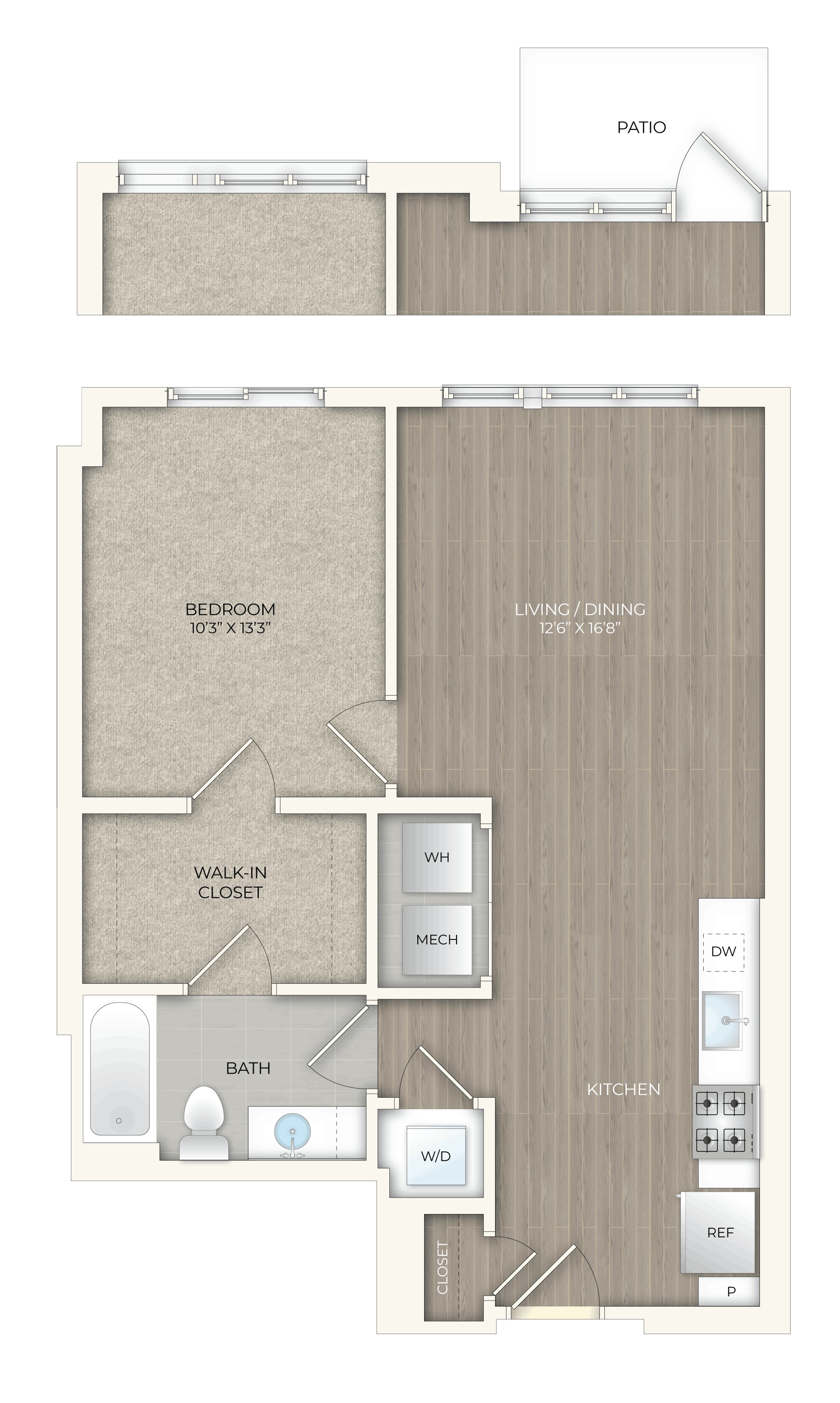floor plan image of apartment 419S