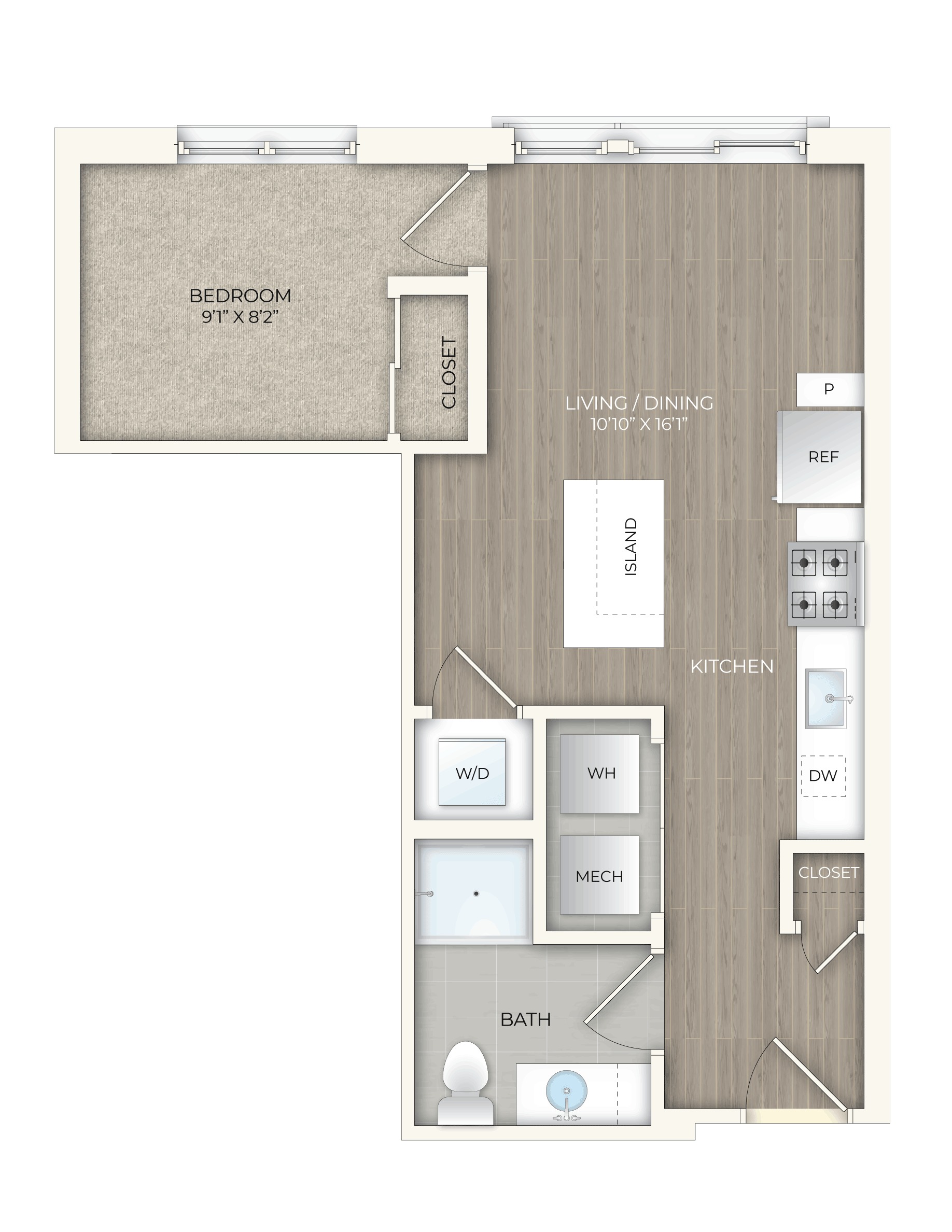 floor plan image of apartment 343