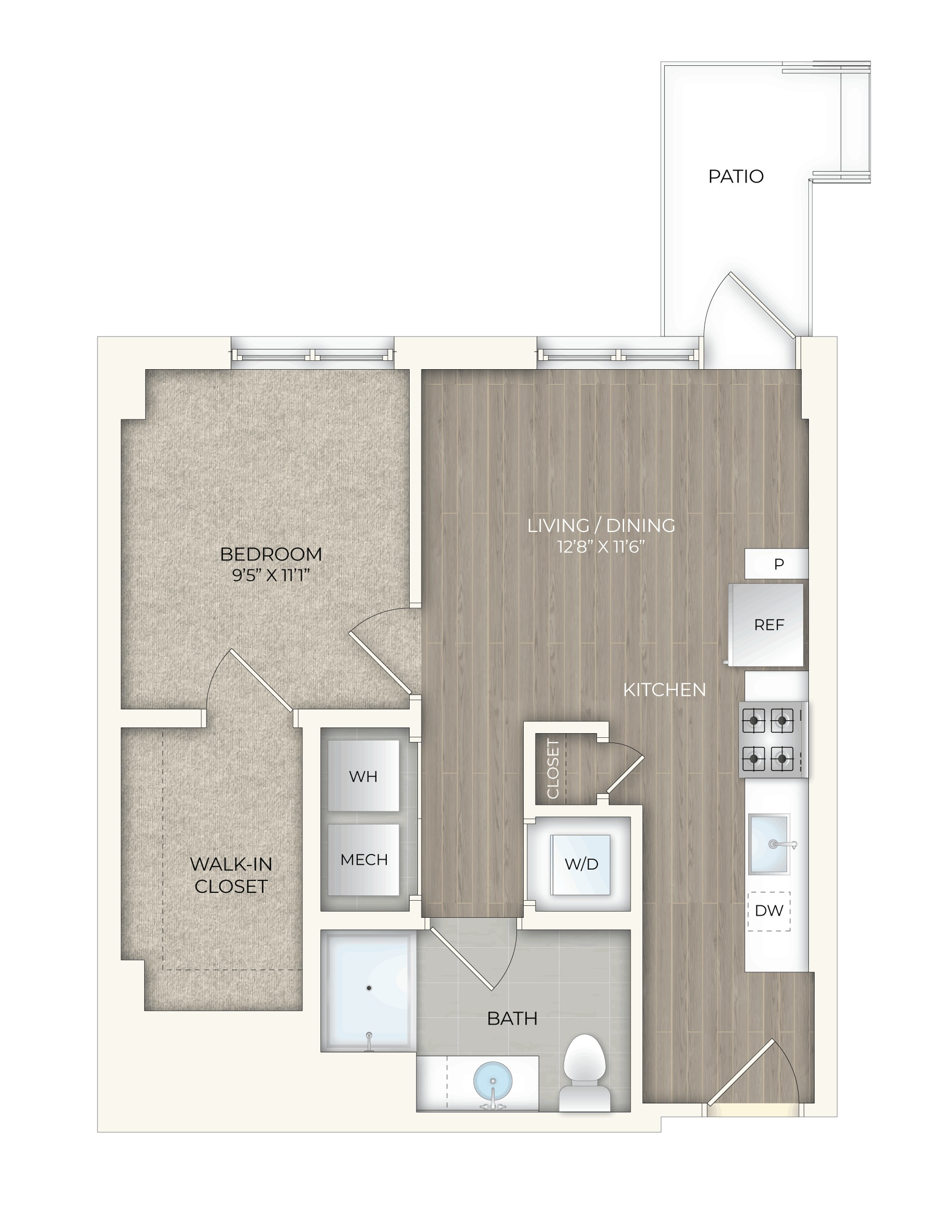 floor plan image of apartment 241