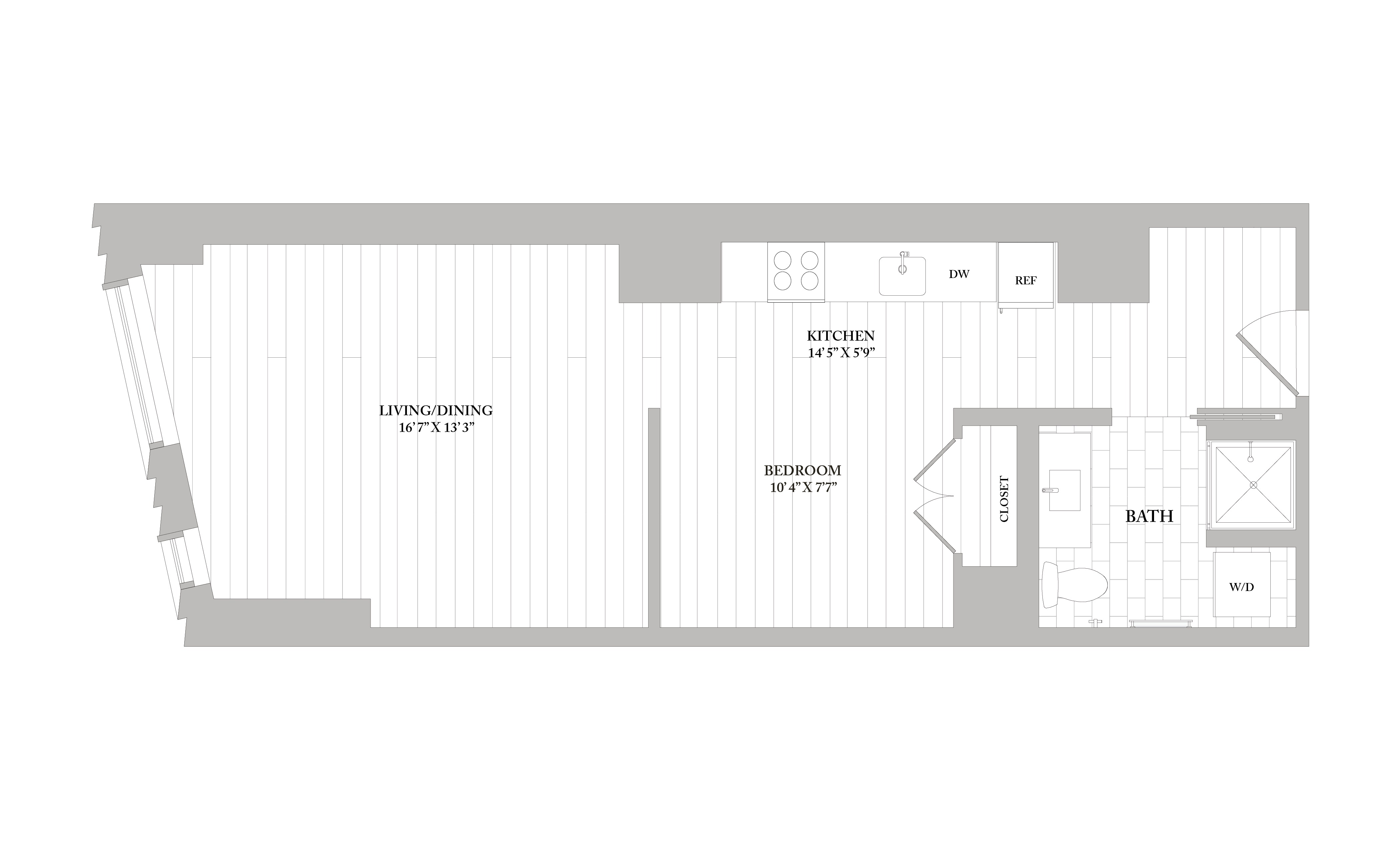 Apartment 1404 floorplan