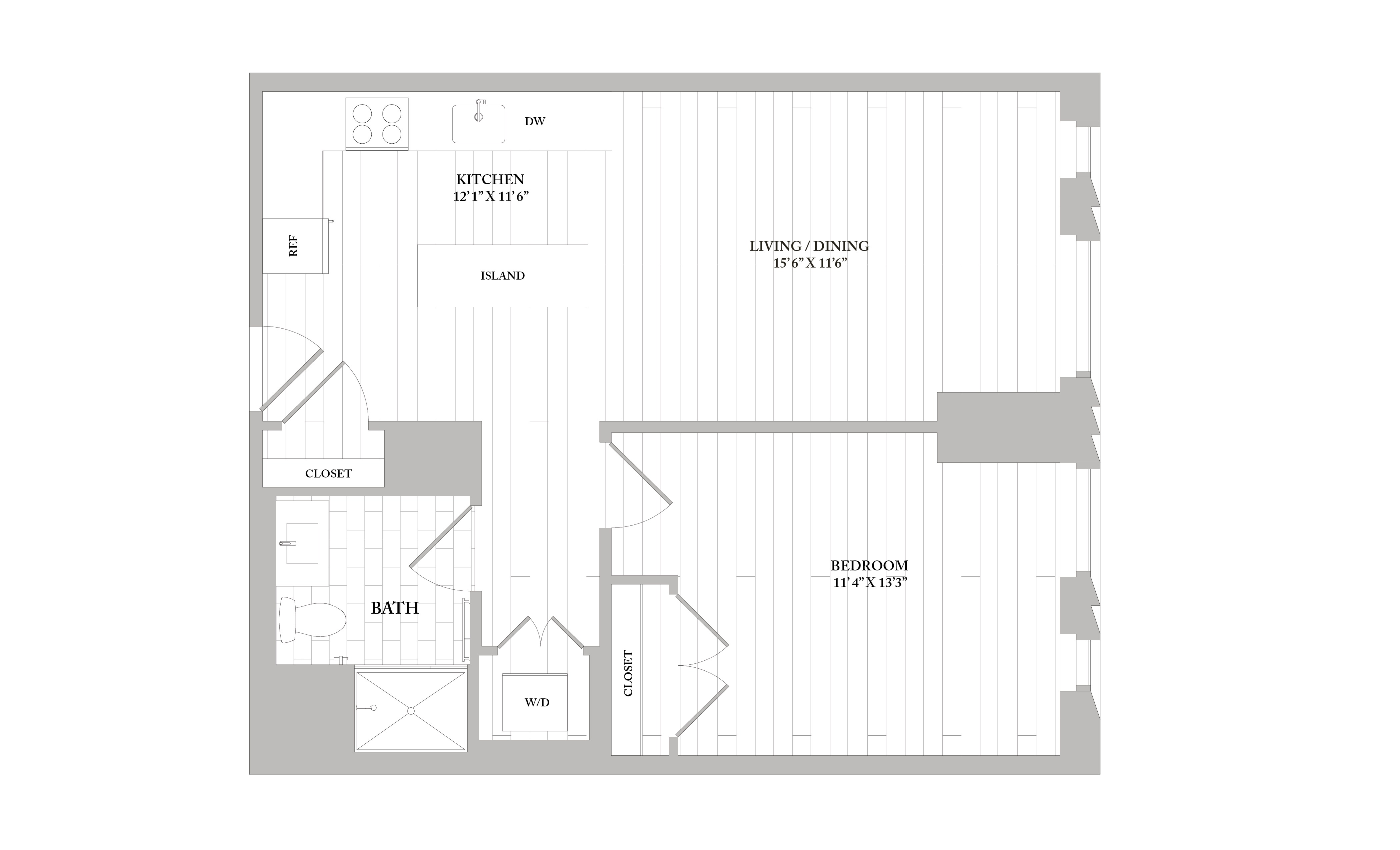 Apartment 2810 floorplan