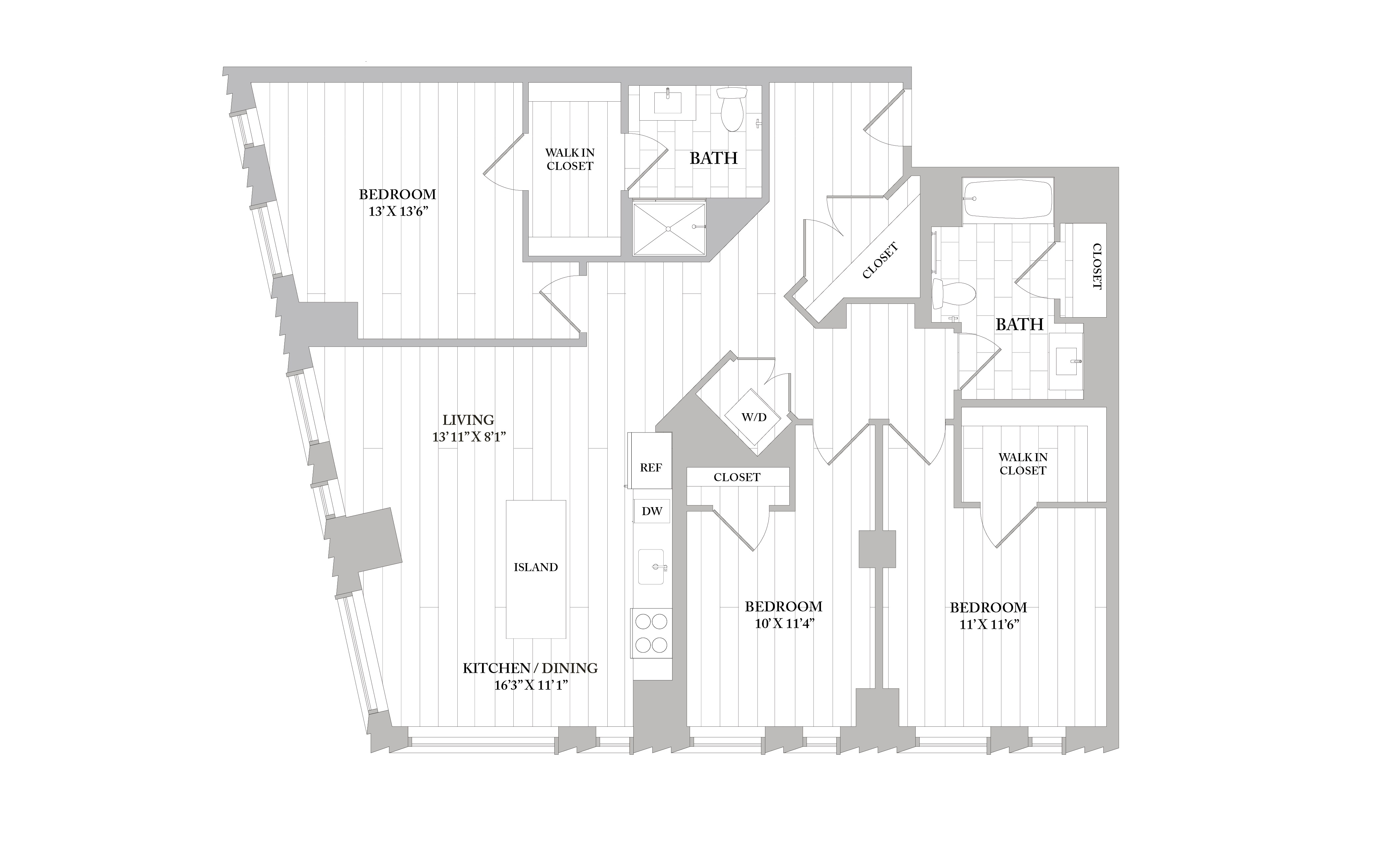 Apartment 1002 floorplan