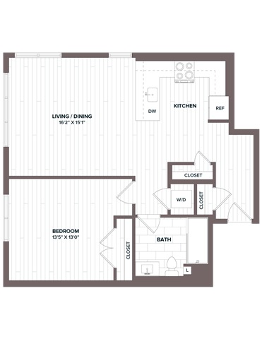 floorplan image of apartment 301