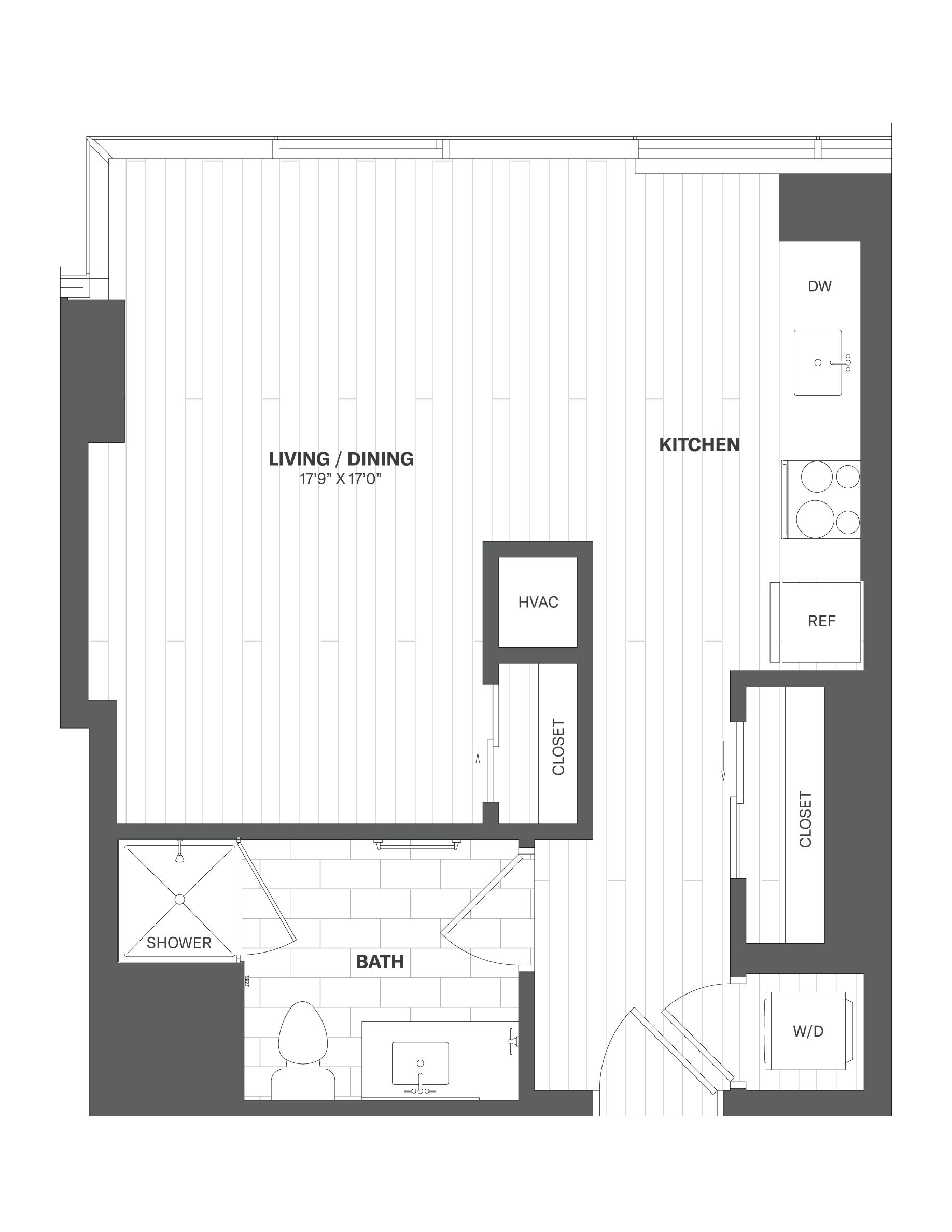 Apartment 0411 floorplan