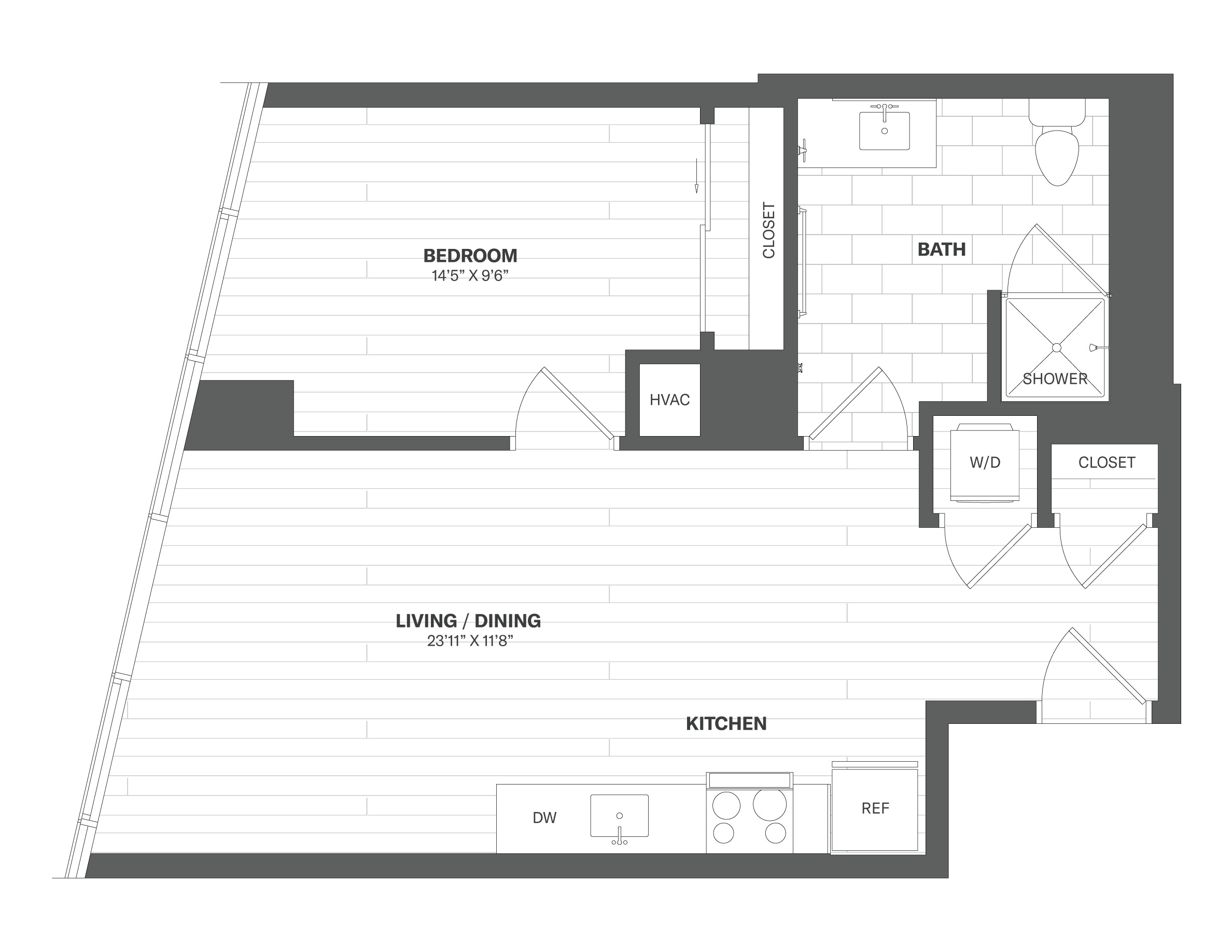 Apartment 0206 floorplan