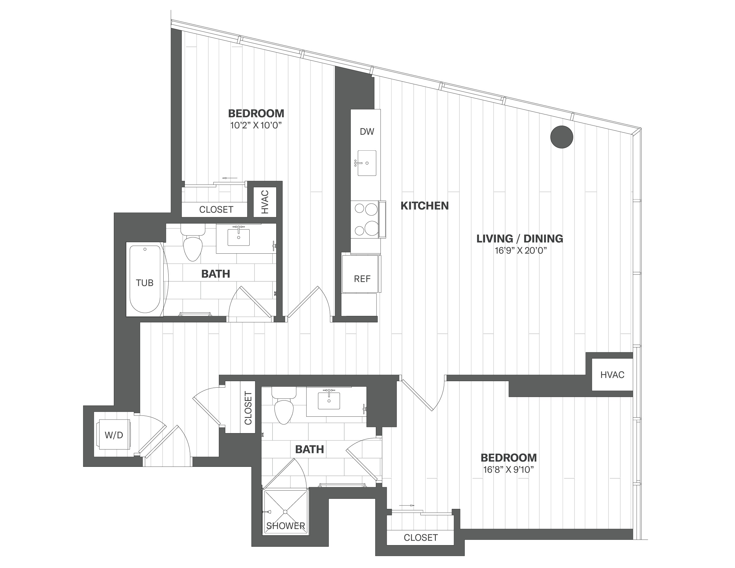 Apartment 0302 floorplan
