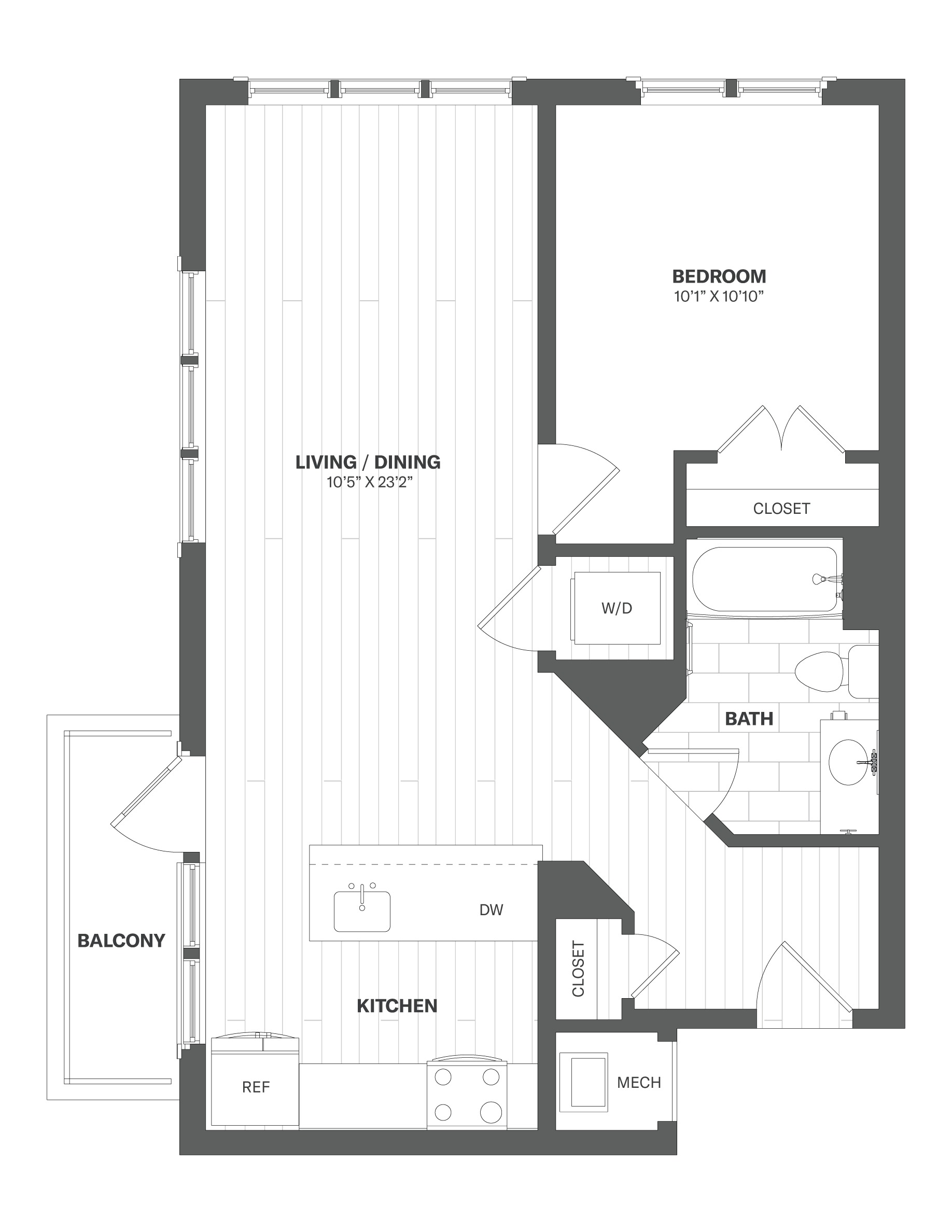 Apartment 603 floorplan