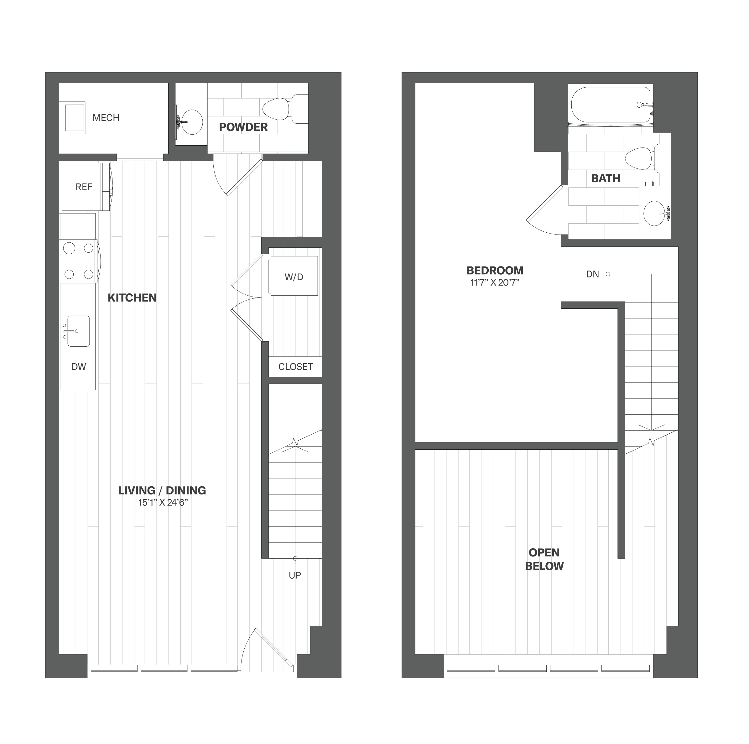 Apartment 105 floorplan