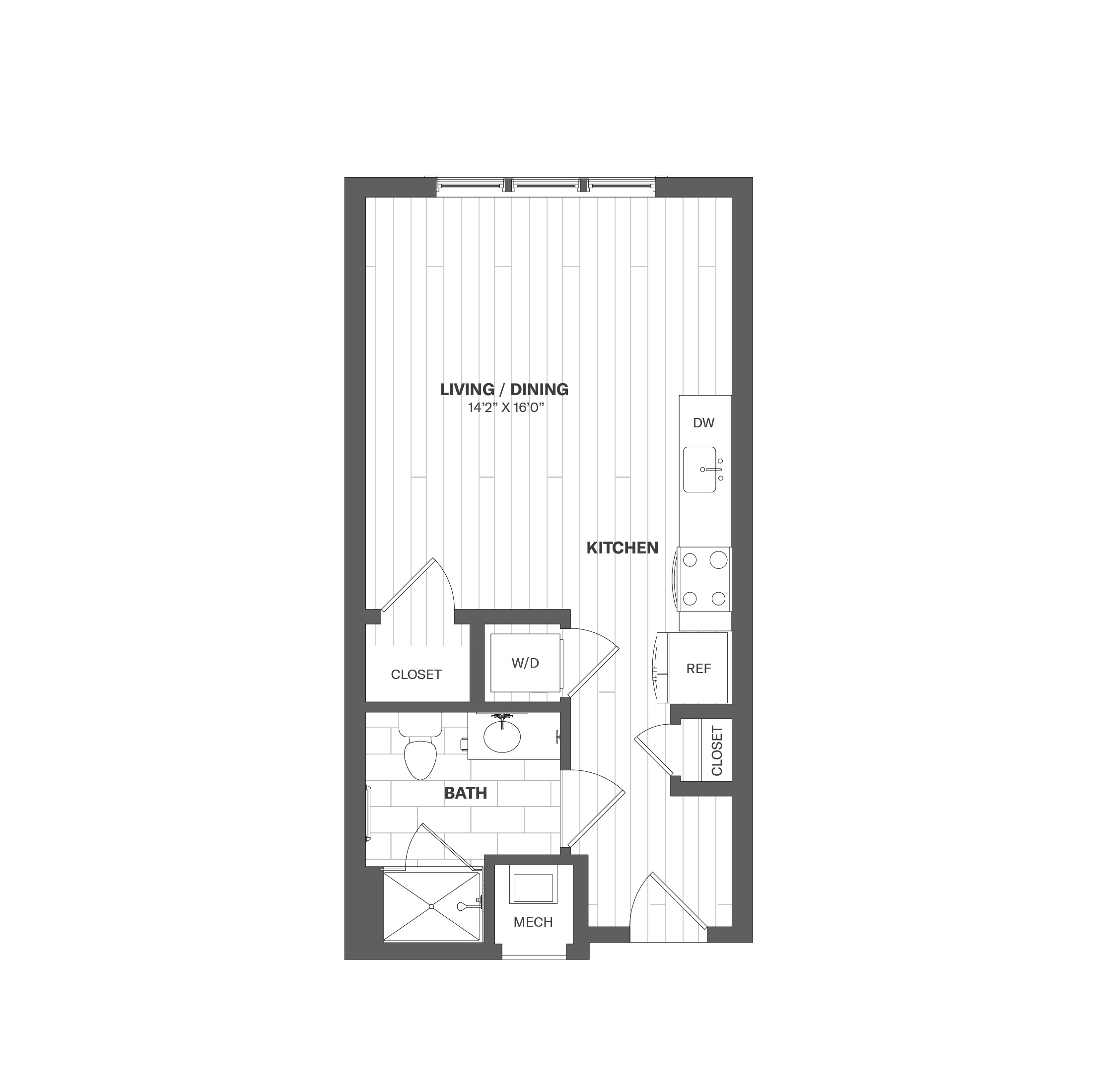 Apartment 430 floorplan