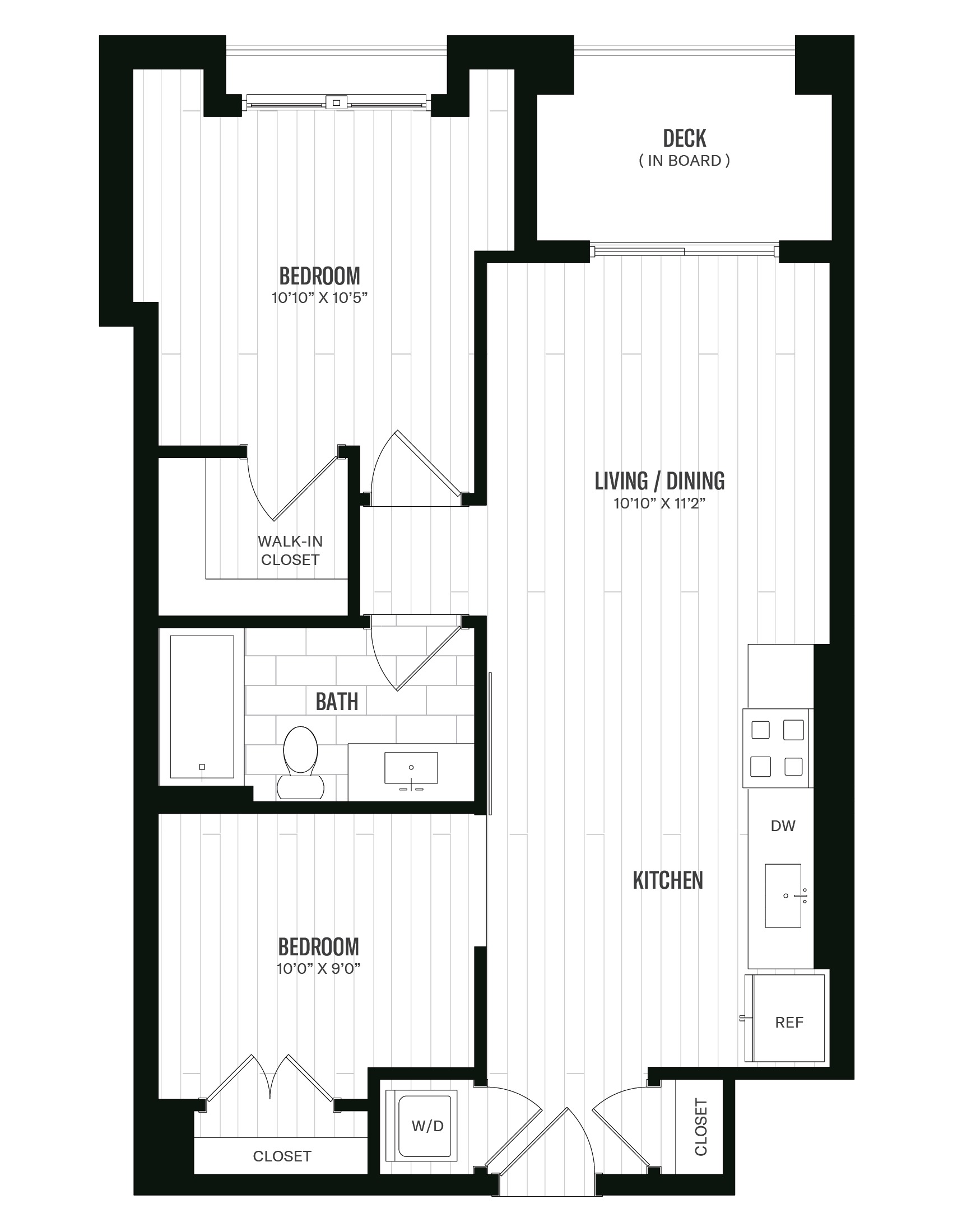 Floorplan image of 1 Bed/1 Bath Den-AD4