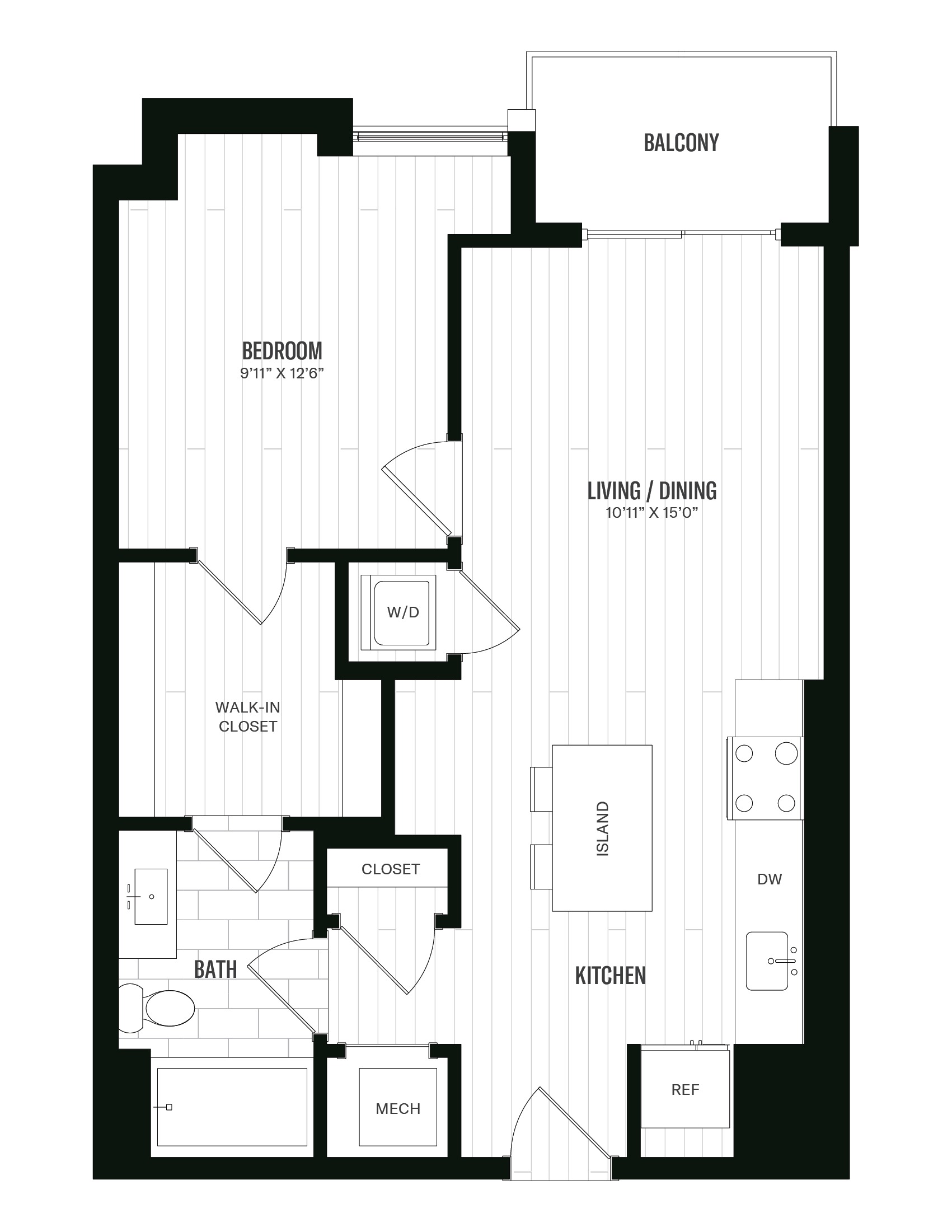 1 Bedroom - Hartley