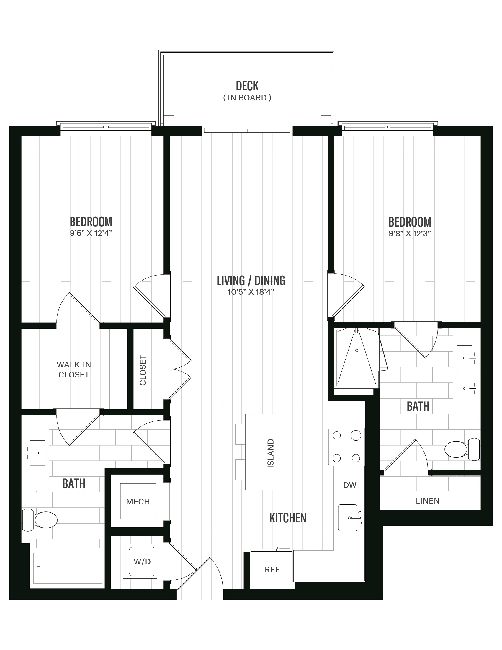 Floorplan image of 2 Bed/2 Bath-B3