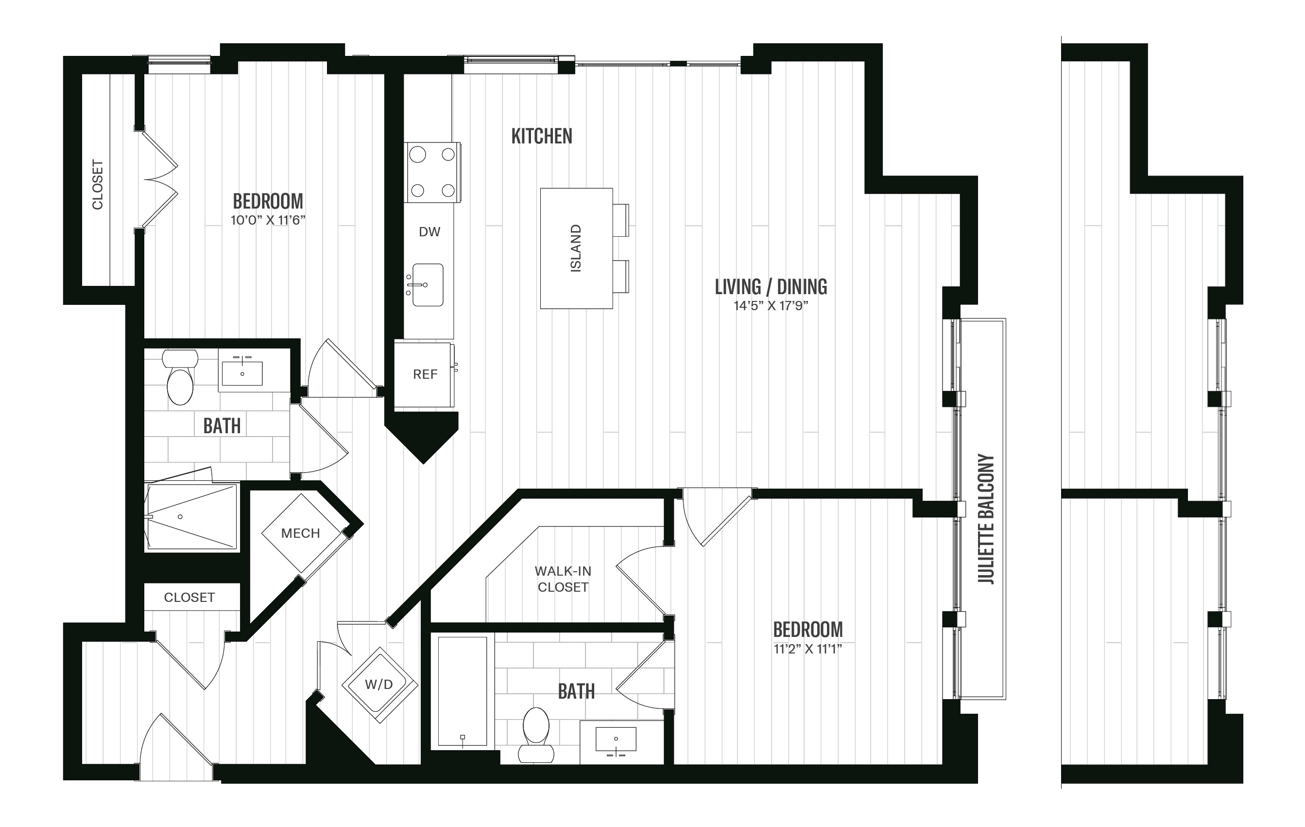 Floorplan image of 2 Bed/2 Bath-B9