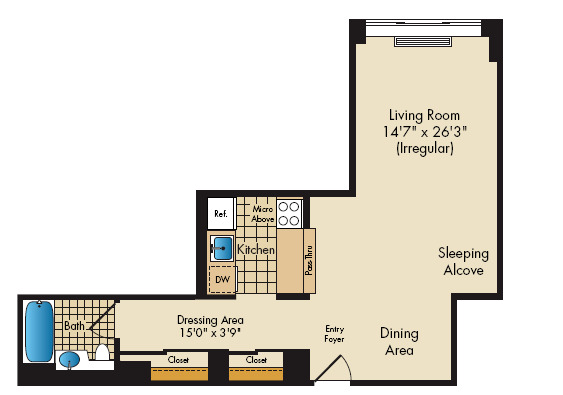 Apartment 006B floorplan