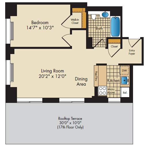 Apartment 018L floorplan