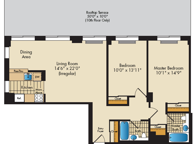 Apartment 010C floorplan