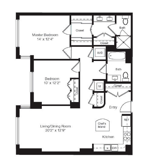 Apartment 1-0121 floorplan