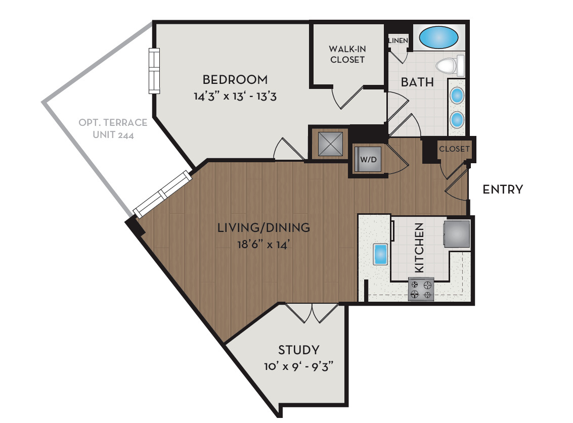 Apartment 244 floorplan