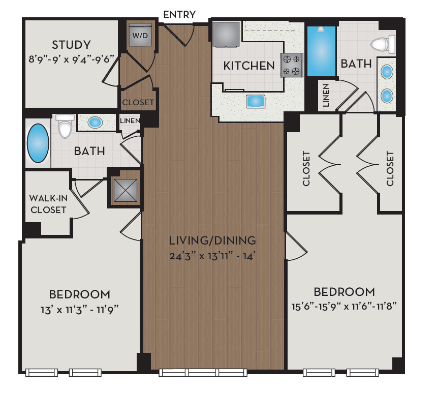 Apartment 416 floorplan