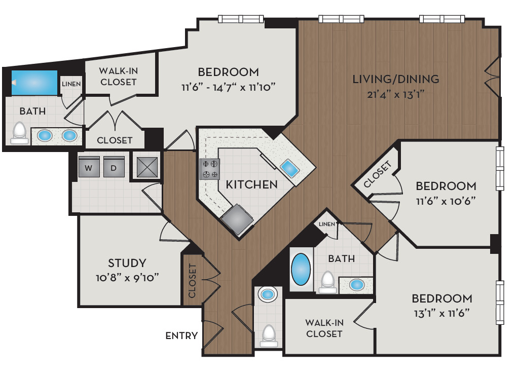 Apartment 343 floorplan