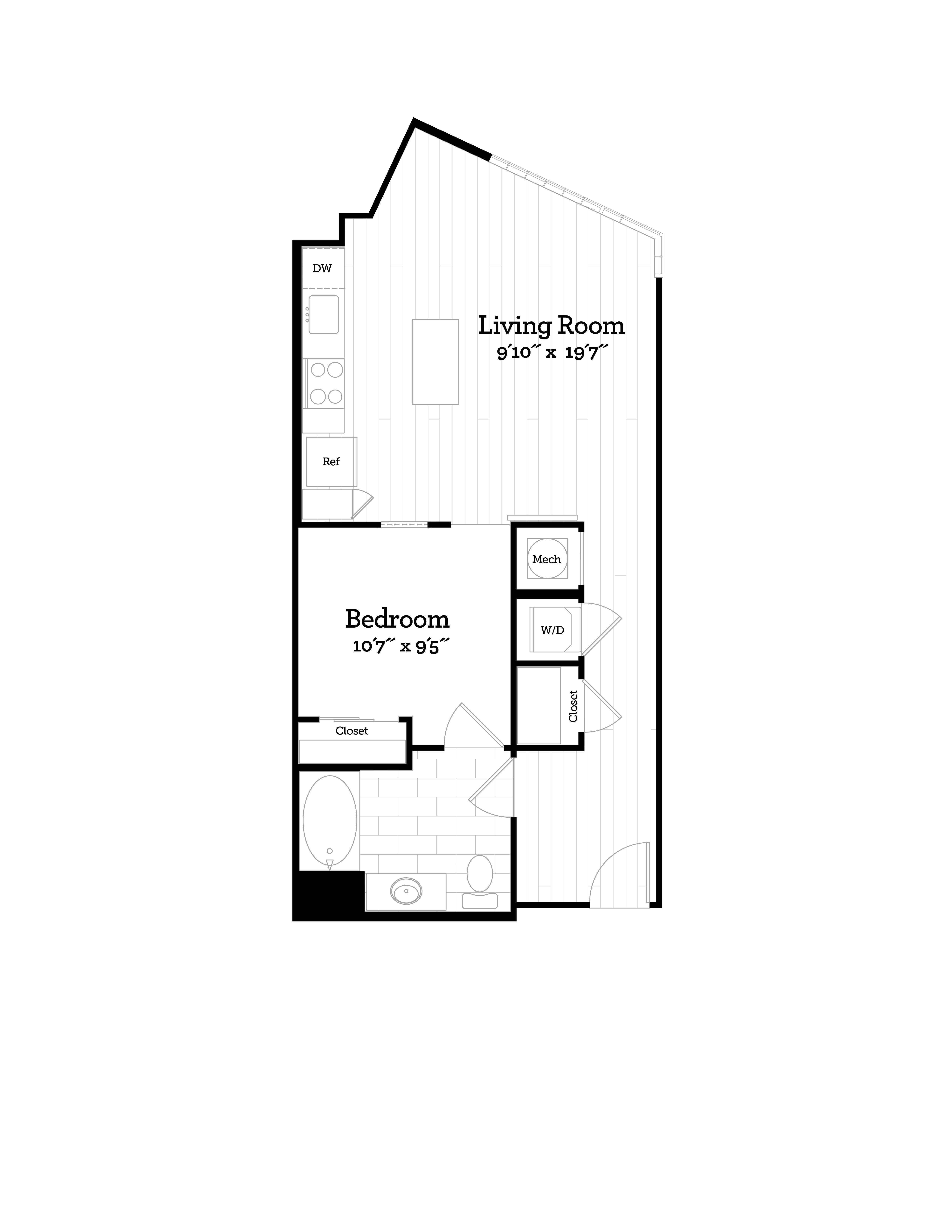 Apartment 401 floorplan